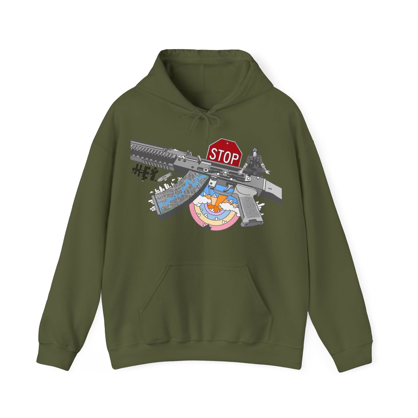 "Just Stop" Unisex Heavy Blend™ Hooded Sweatshirt
