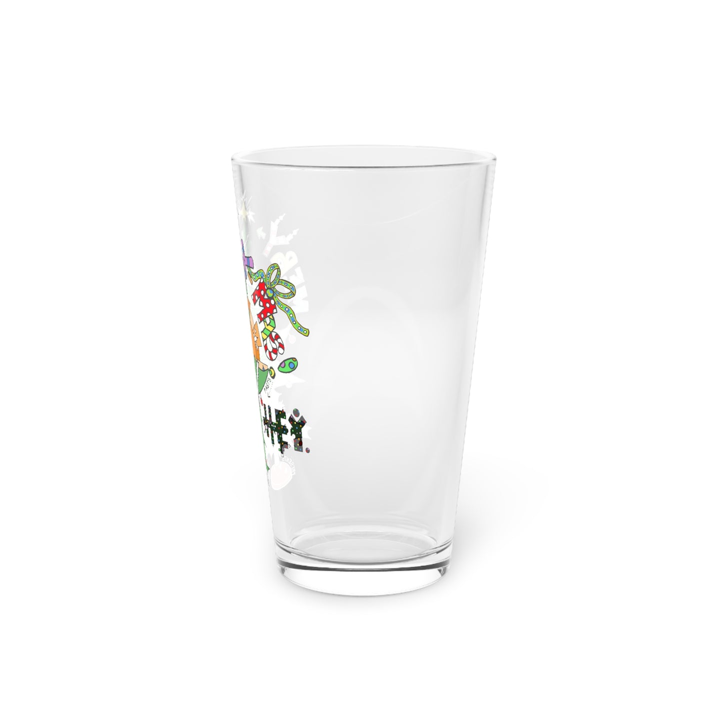 "Hey-Mas Tree" Pint Glass, 16oz
