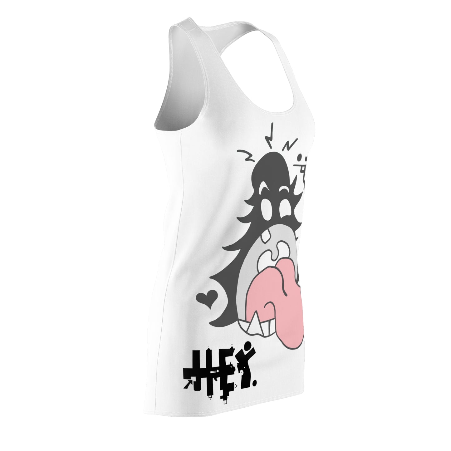 "Scrietch" Women's Cut & Sew Racerback Dress (AOP)