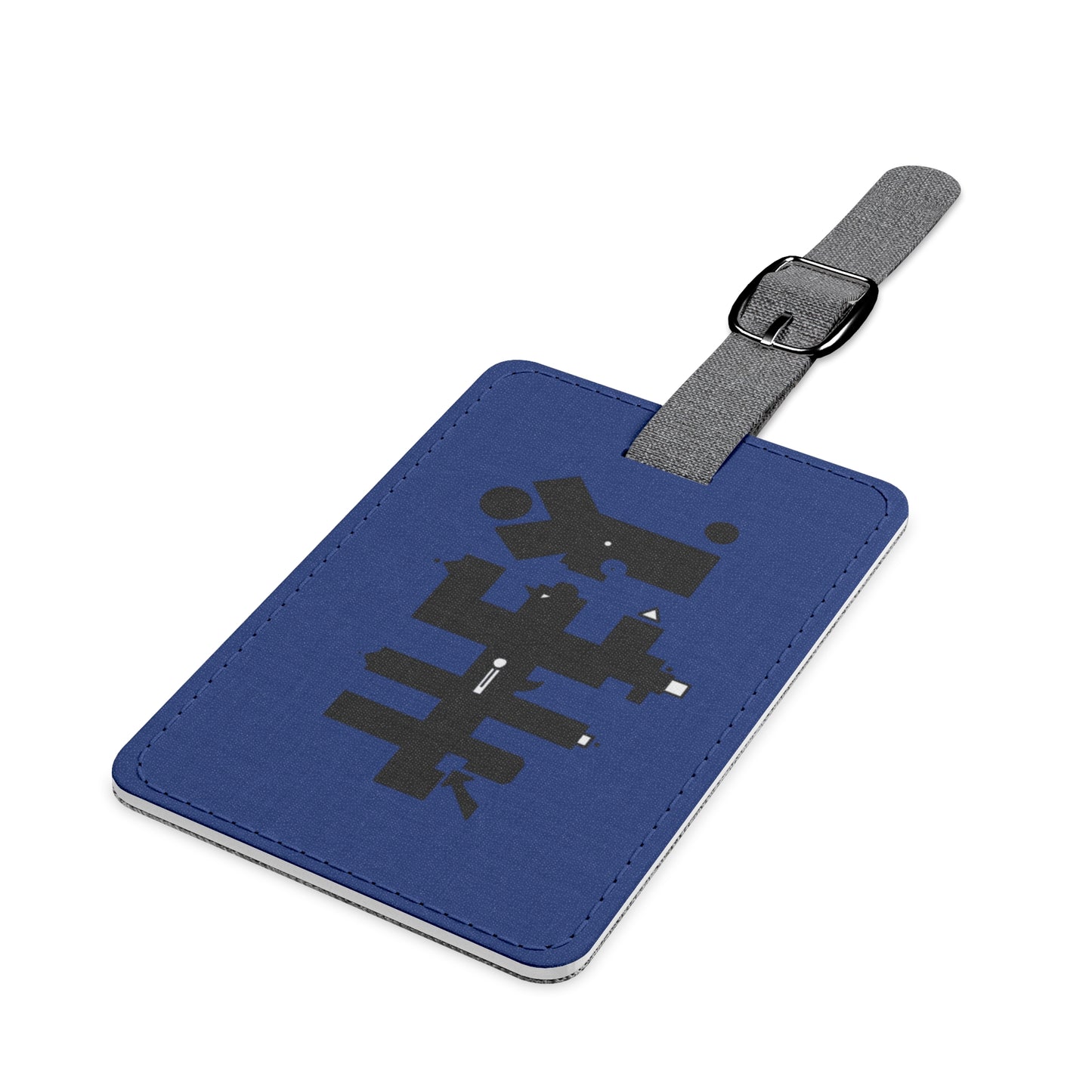 Saffiano Polyester Luggage Tag, Rectangle