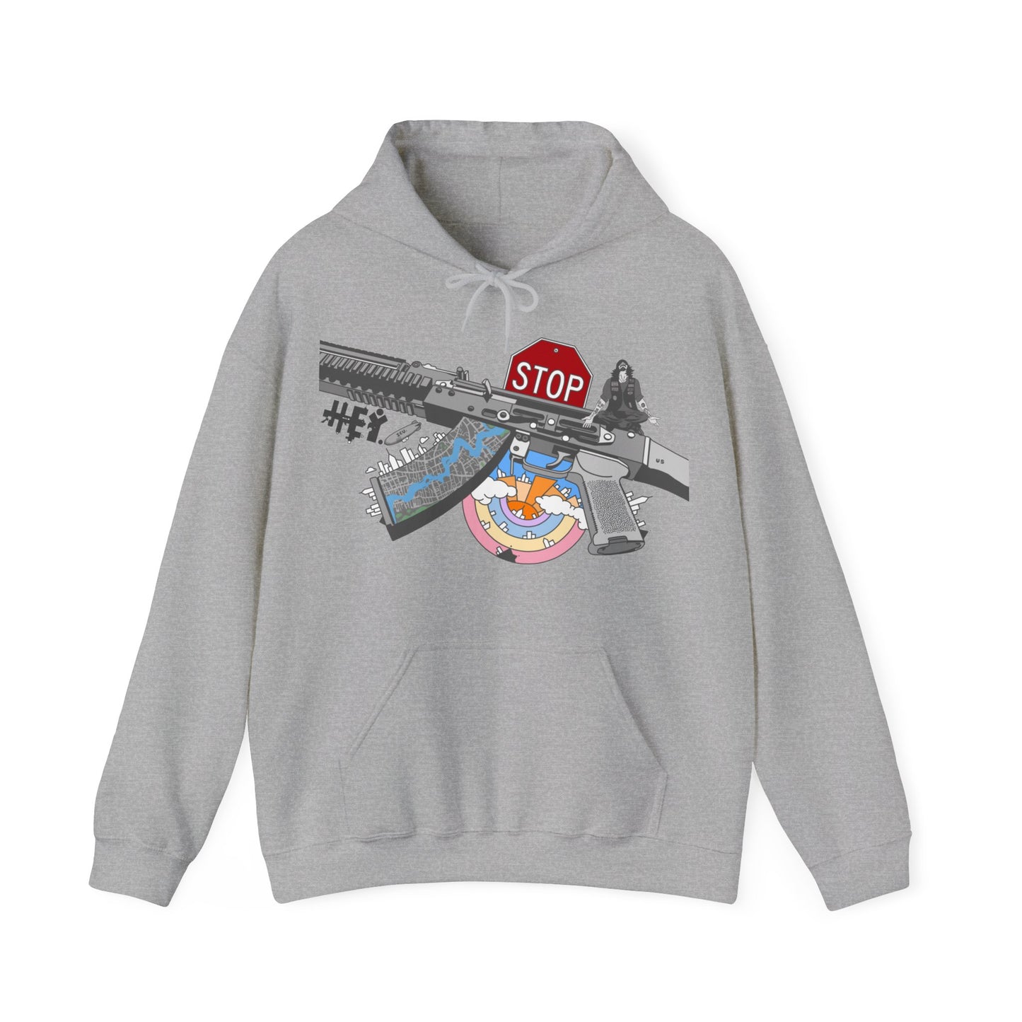 "Just Stop" Unisex Heavy Blend™ Hooded Sweatshirt