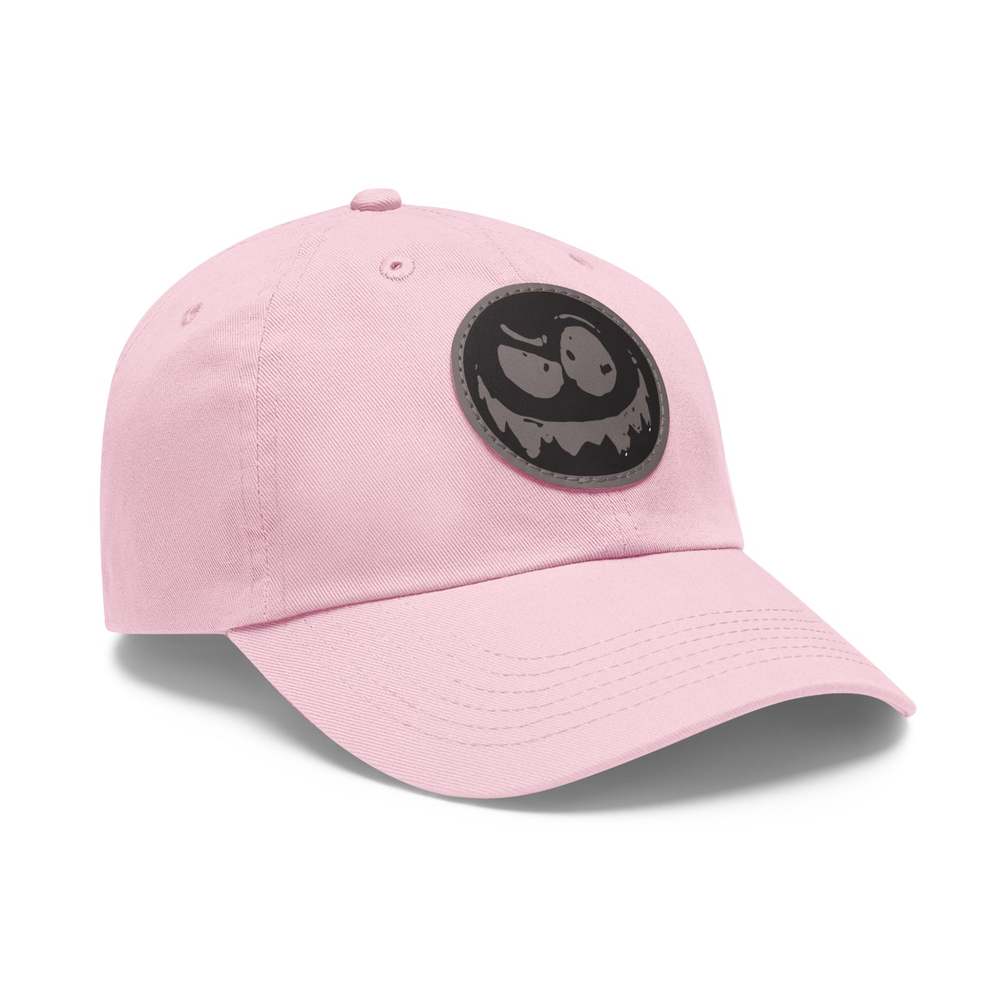 "Twitchy" Dad Hat with Leather Patch (Round)