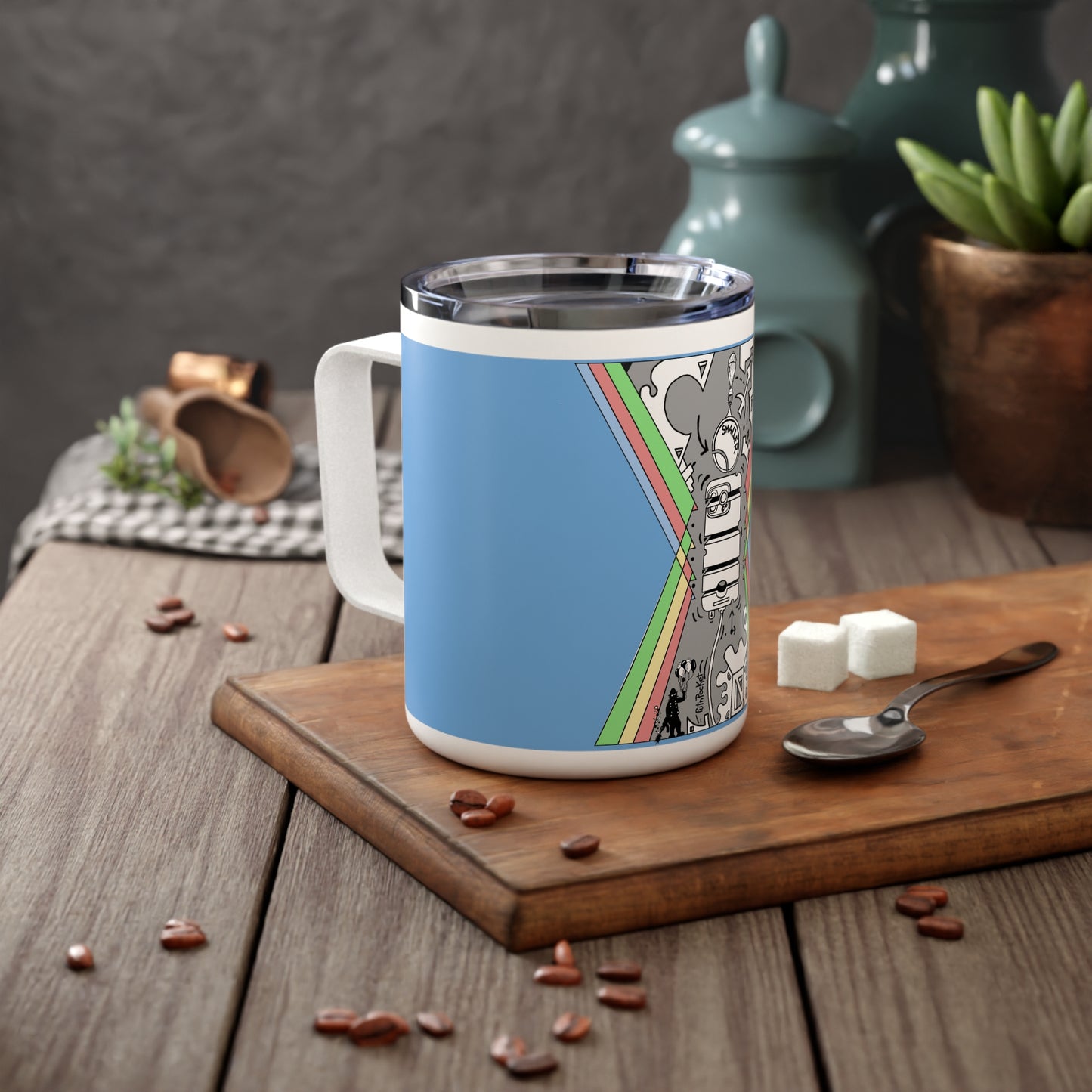 Insulated Coffee Mug, 10oz