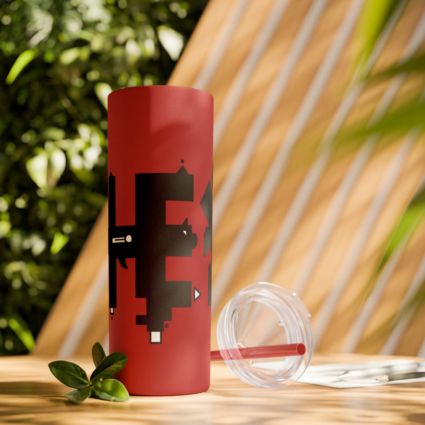 Skinny Tumbler with Straw, 20oz