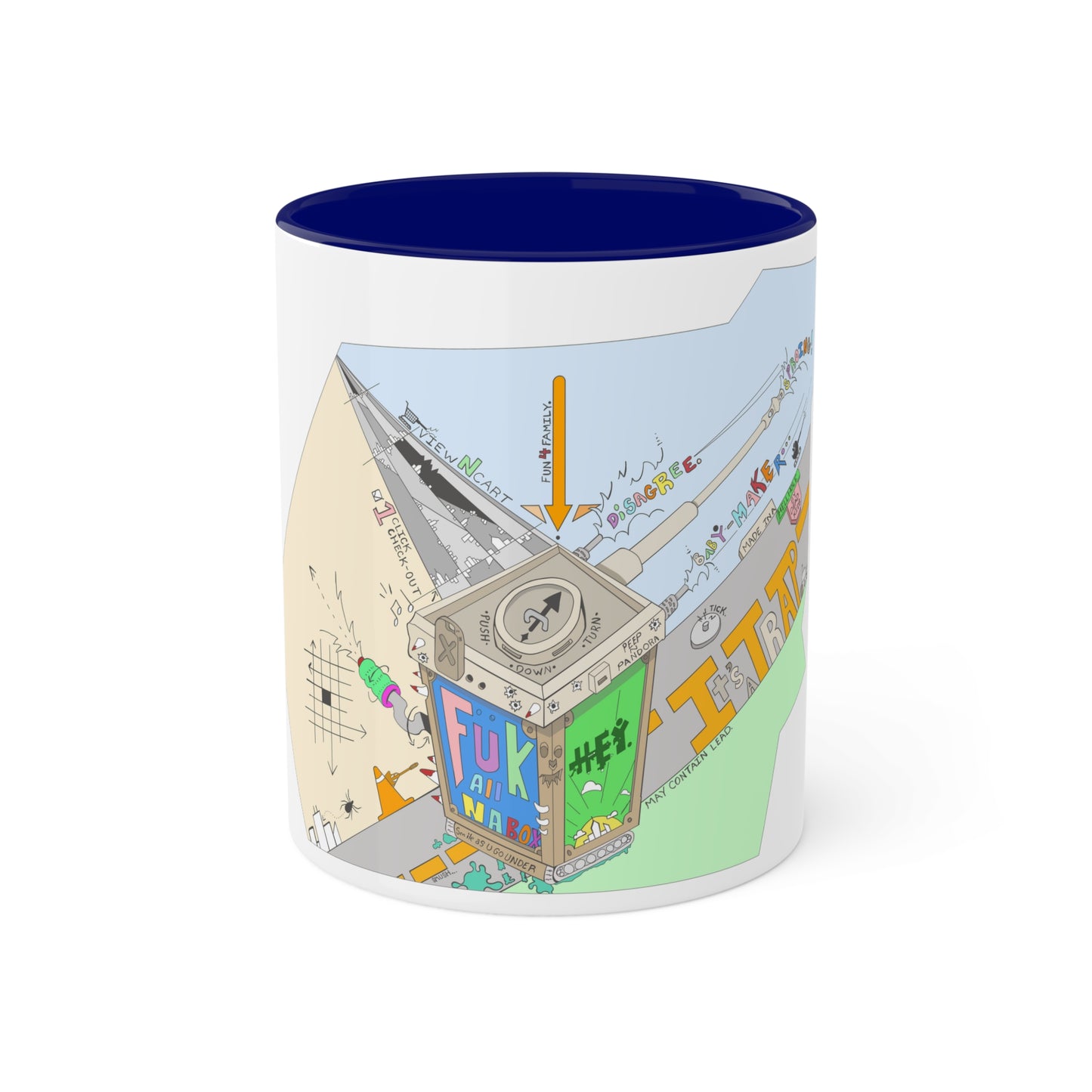 "Baby-Maker" by Sietch Ramshackle Colorful Mugs, 11oz