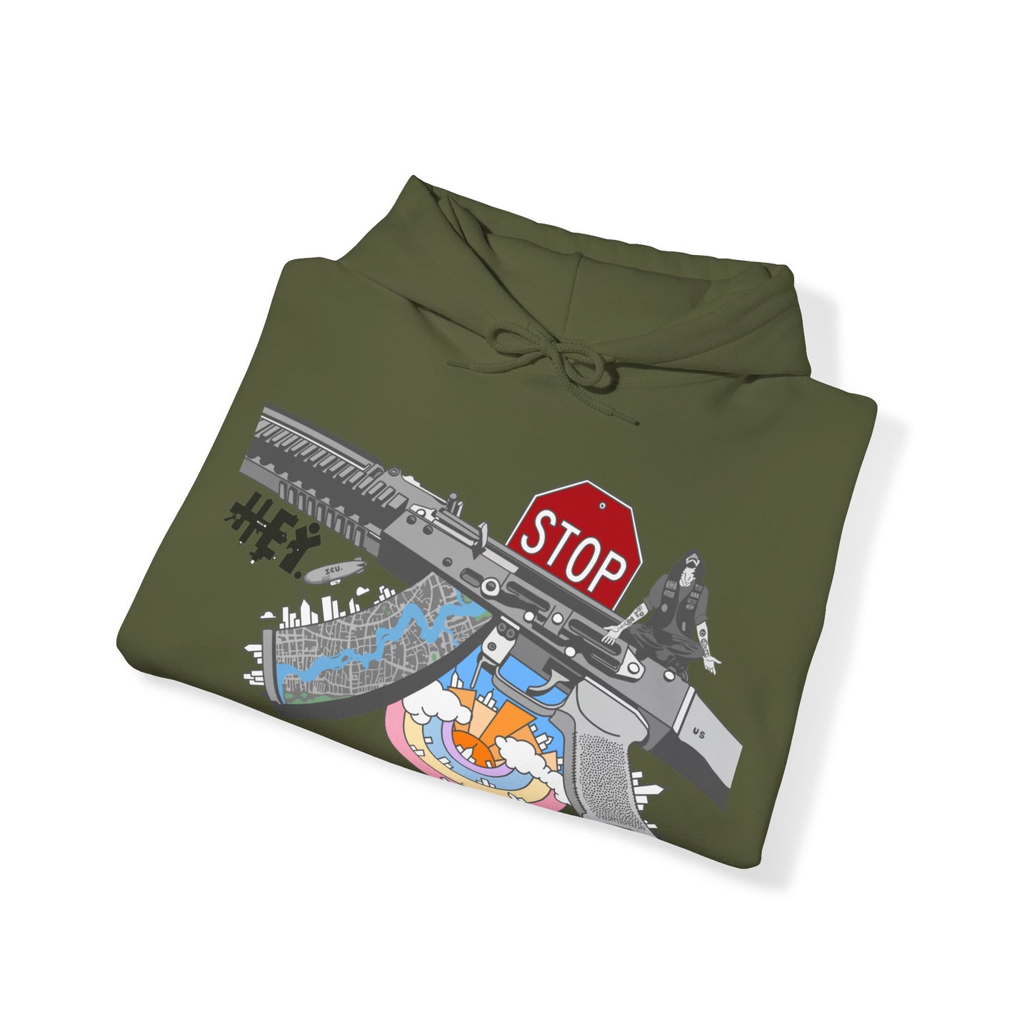 "Just Stop" Unisex Heavy Blend™ Hooded Sweatshirt