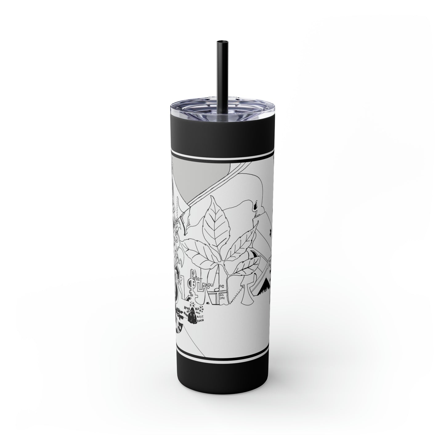 Skinny Tumbler with Straw, 20oz