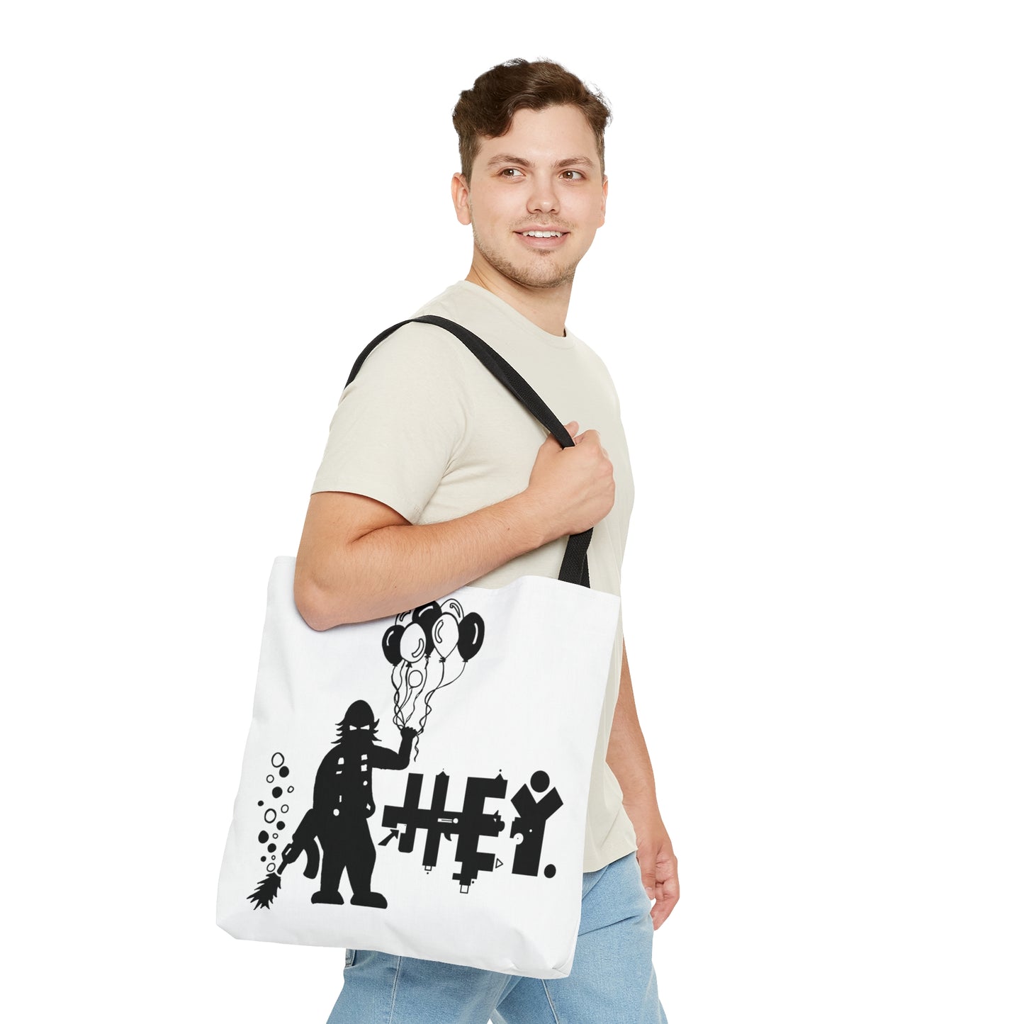 Hey. Brand Logo Tote Bag (AOP)