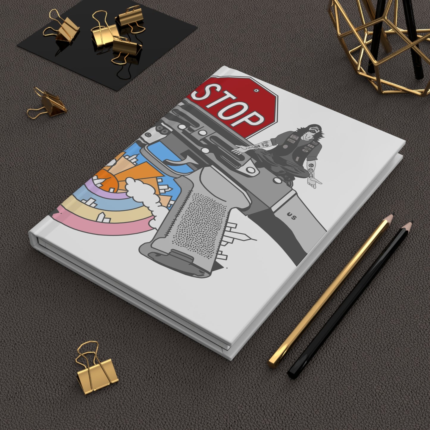 "Just Stop" Hardcover Journal Matte