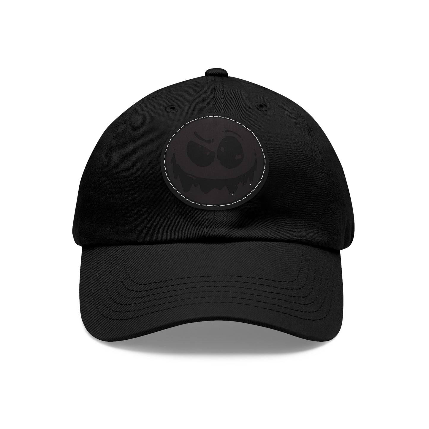 "Twitchy" Dad Hat with Leather Patch (Round)