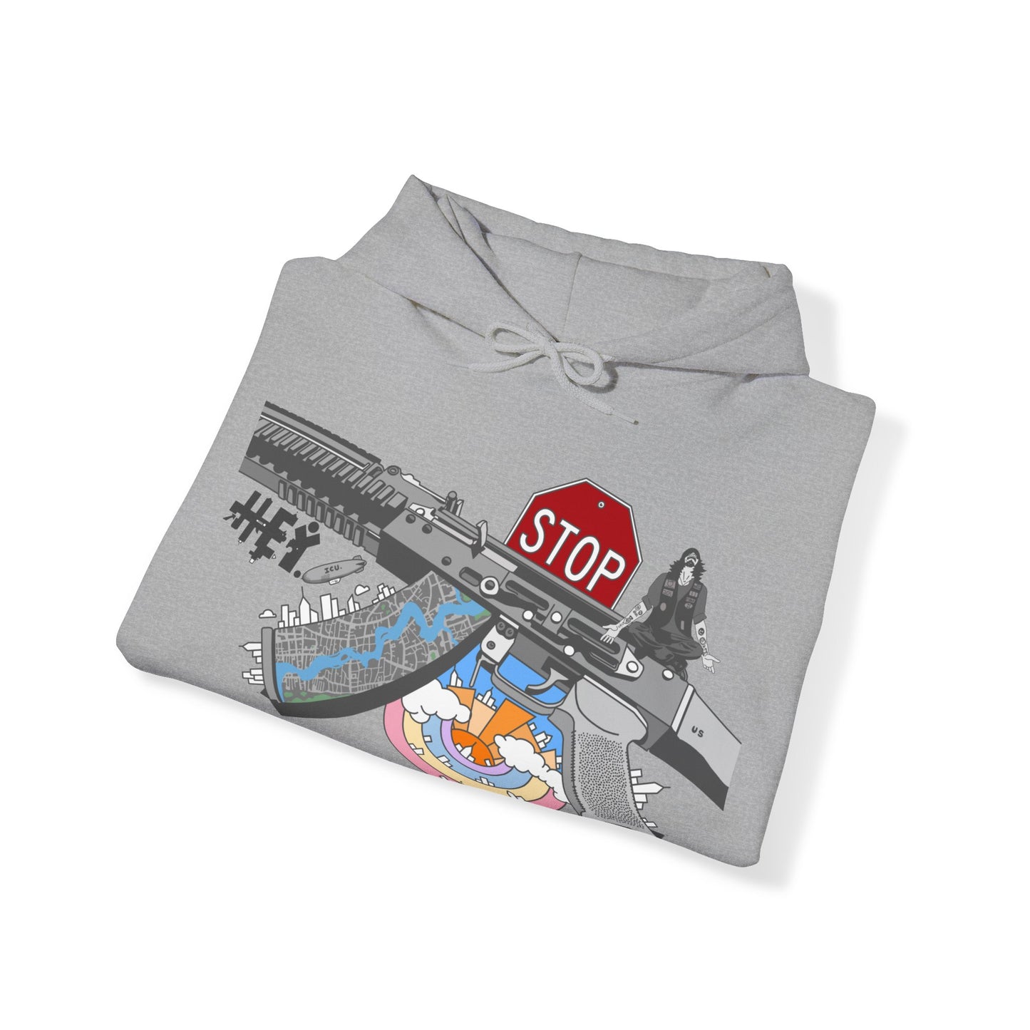 "Just Stop" Unisex Heavy Blend™ Hooded Sweatshirt