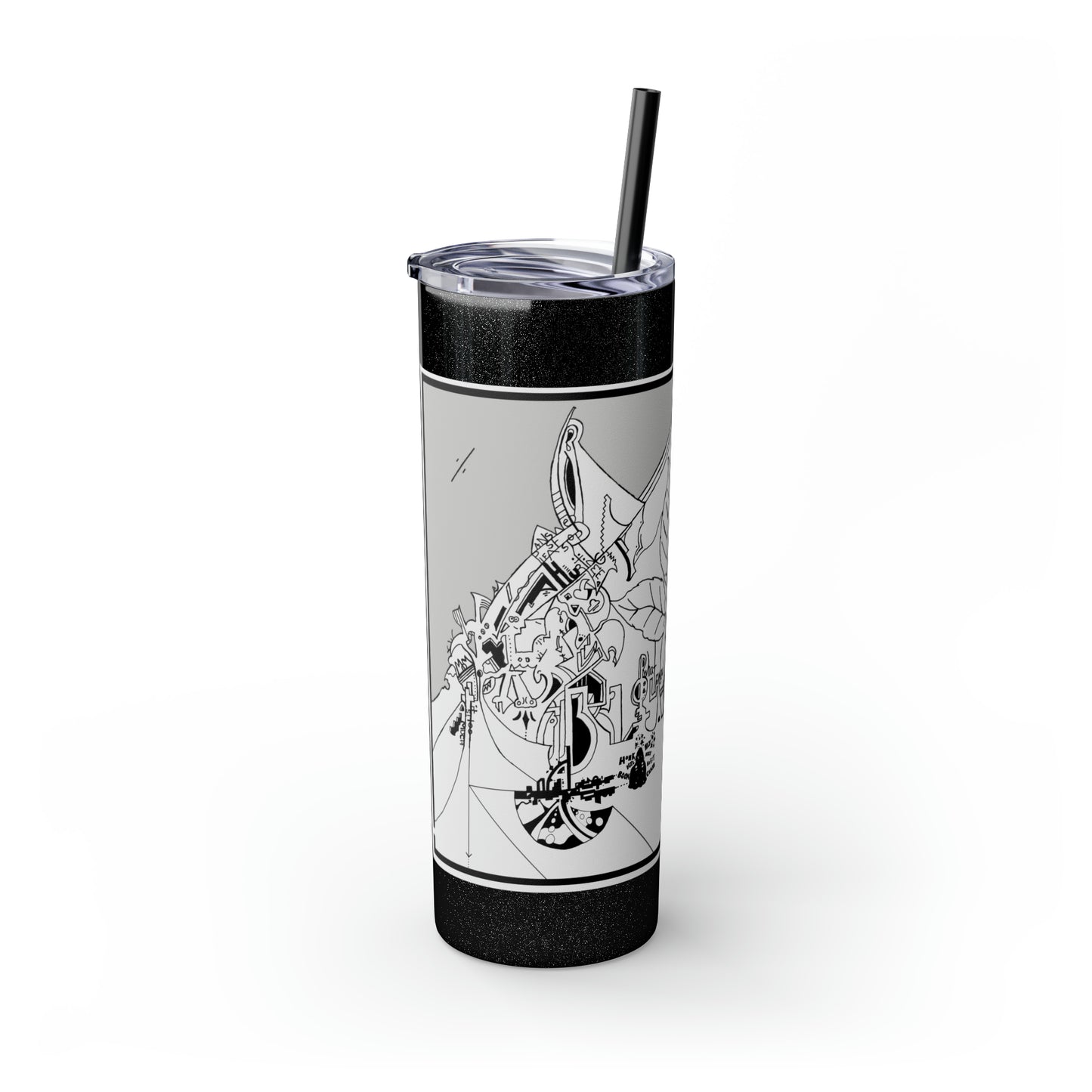 Skinny Tumbler with Straw, 20oz