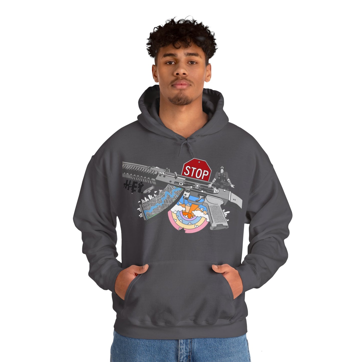"Just Stop" Unisex Heavy Blend™ Hooded Sweatshirt