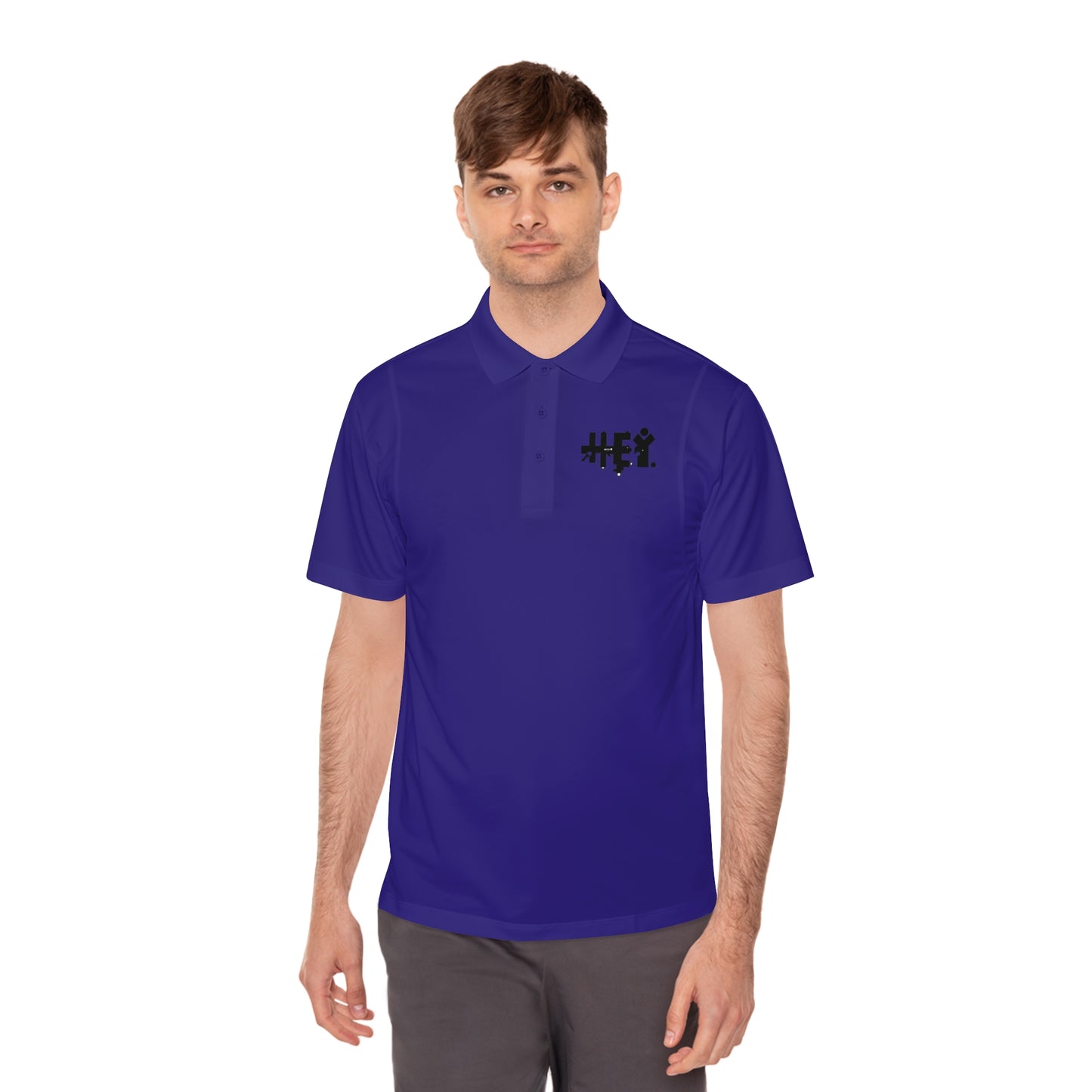 "Hey" Men's Sport Polo Shirt