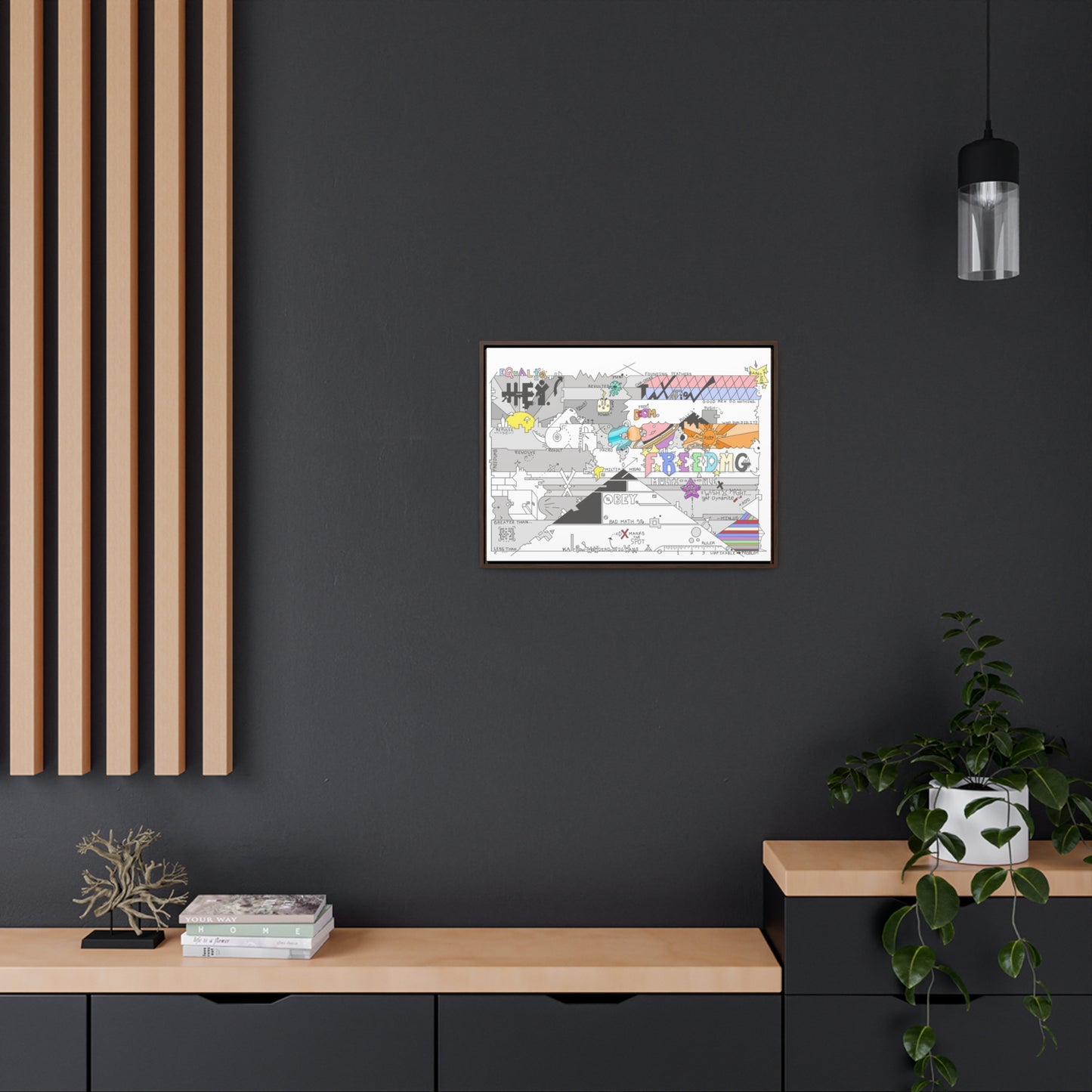 Official Hey. Flag Wall Art now for sale! Gallery Canvas Wraps, Horizontal Frame