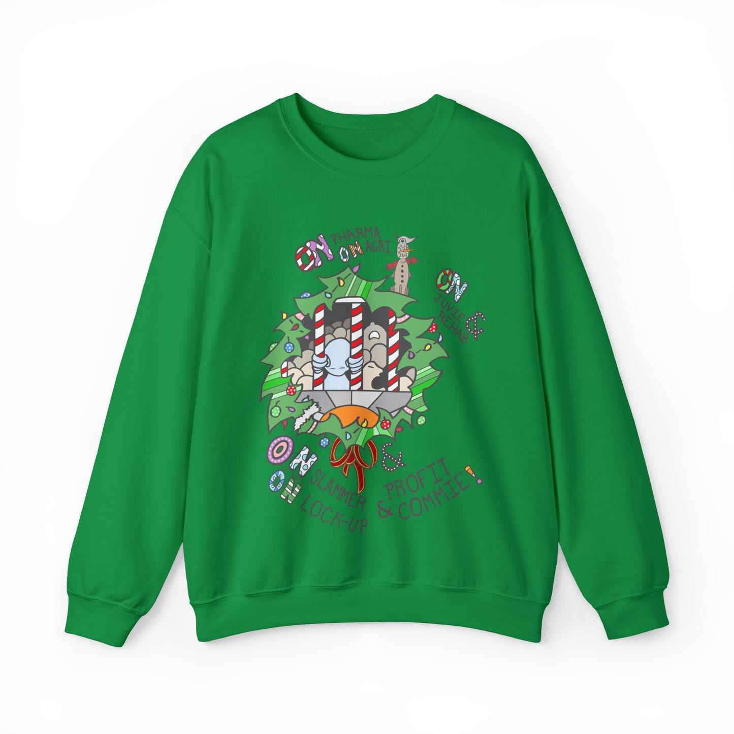 "On Profit! On Commie!" Unisex Heavy Blend™ Crewneck Sweatshirt
