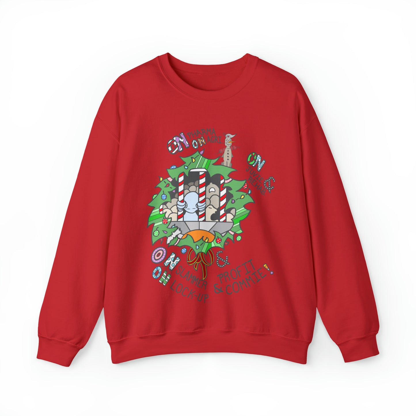 "On Profit! On Commie!" Unisex Heavy Blend™ Crewneck Sweatshirt
