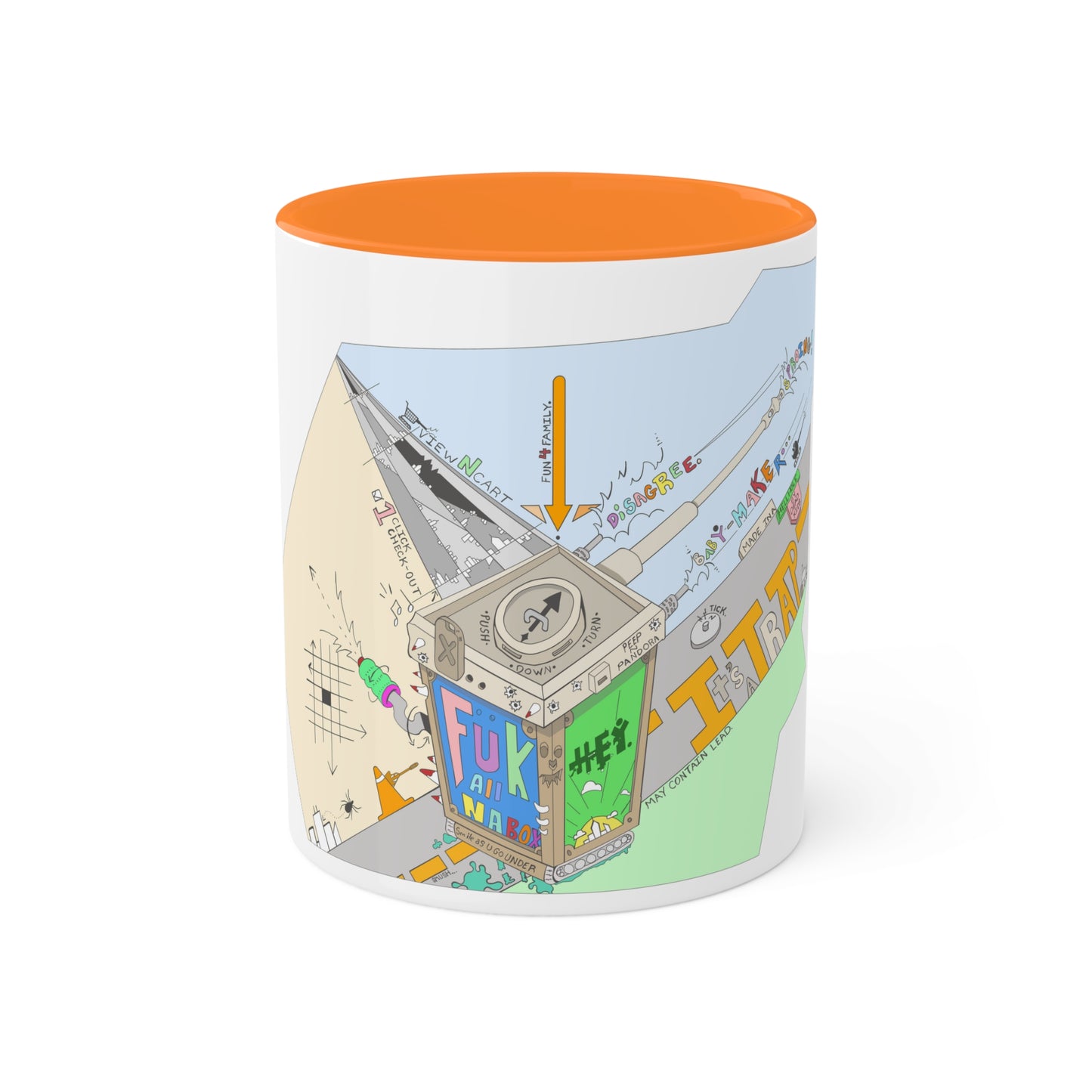 "Baby-Maker" by Sietch Ramshackle Colorful Mugs, 11oz