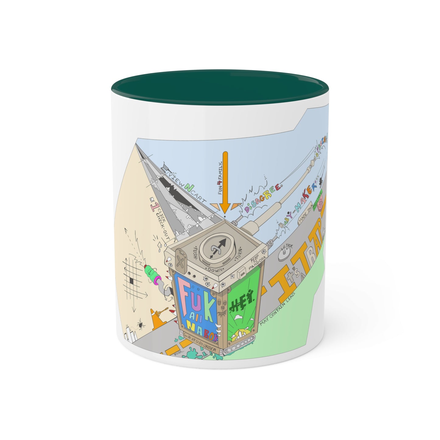 "Baby-Maker" by Sietch Ramshackle Colorful Mugs, 11oz