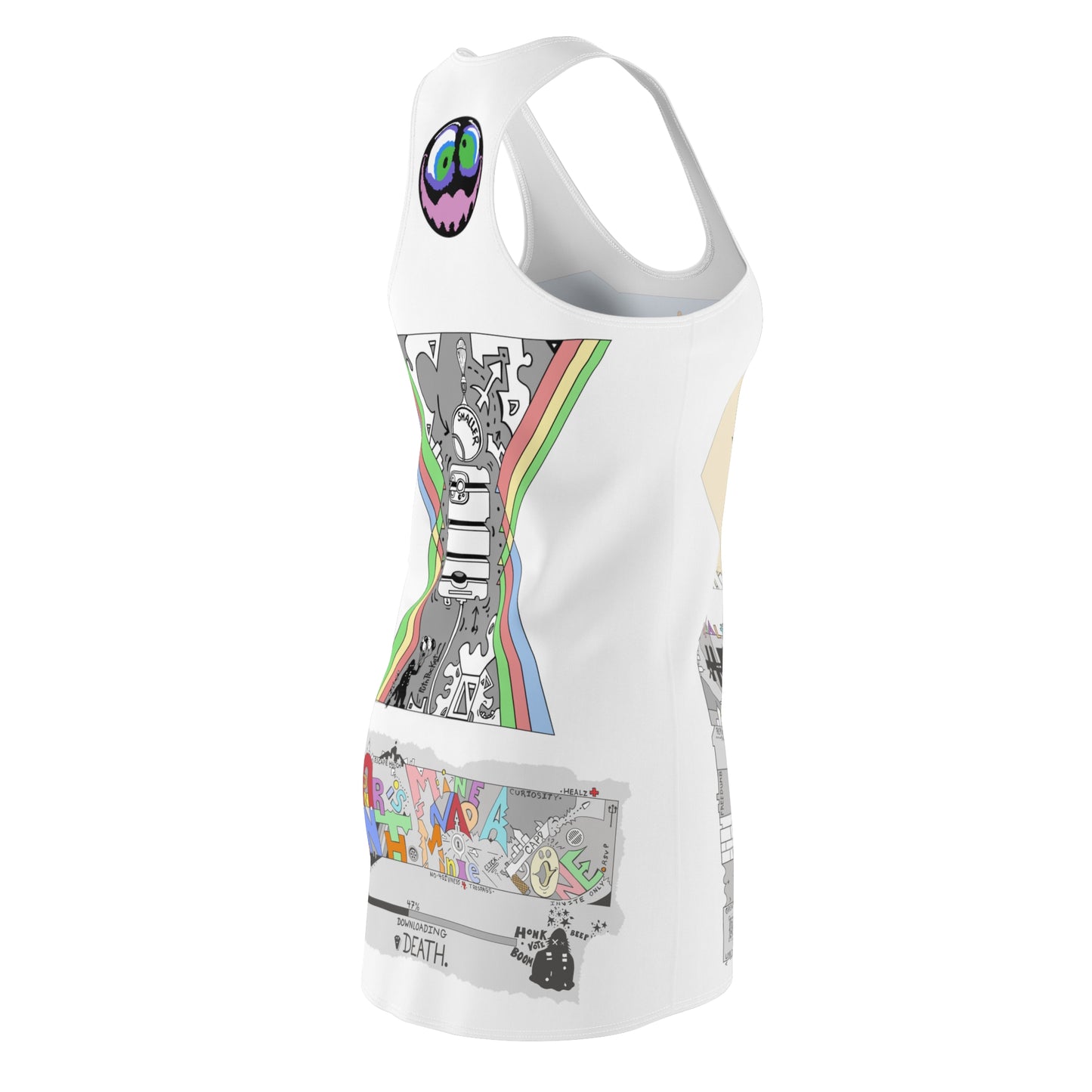 "Trixie" Women's Cut & Sew Racerback Dress (AOP)