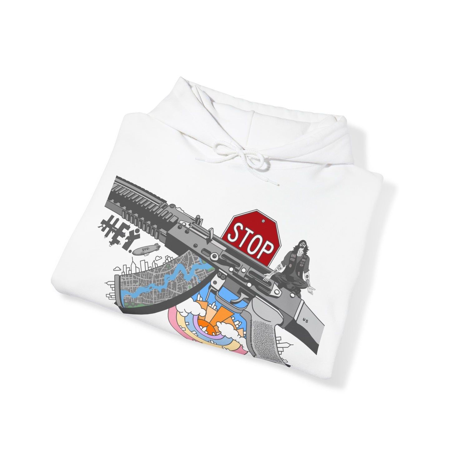 "Just Stop" Unisex Heavy Blend™ Hooded Sweatshirt