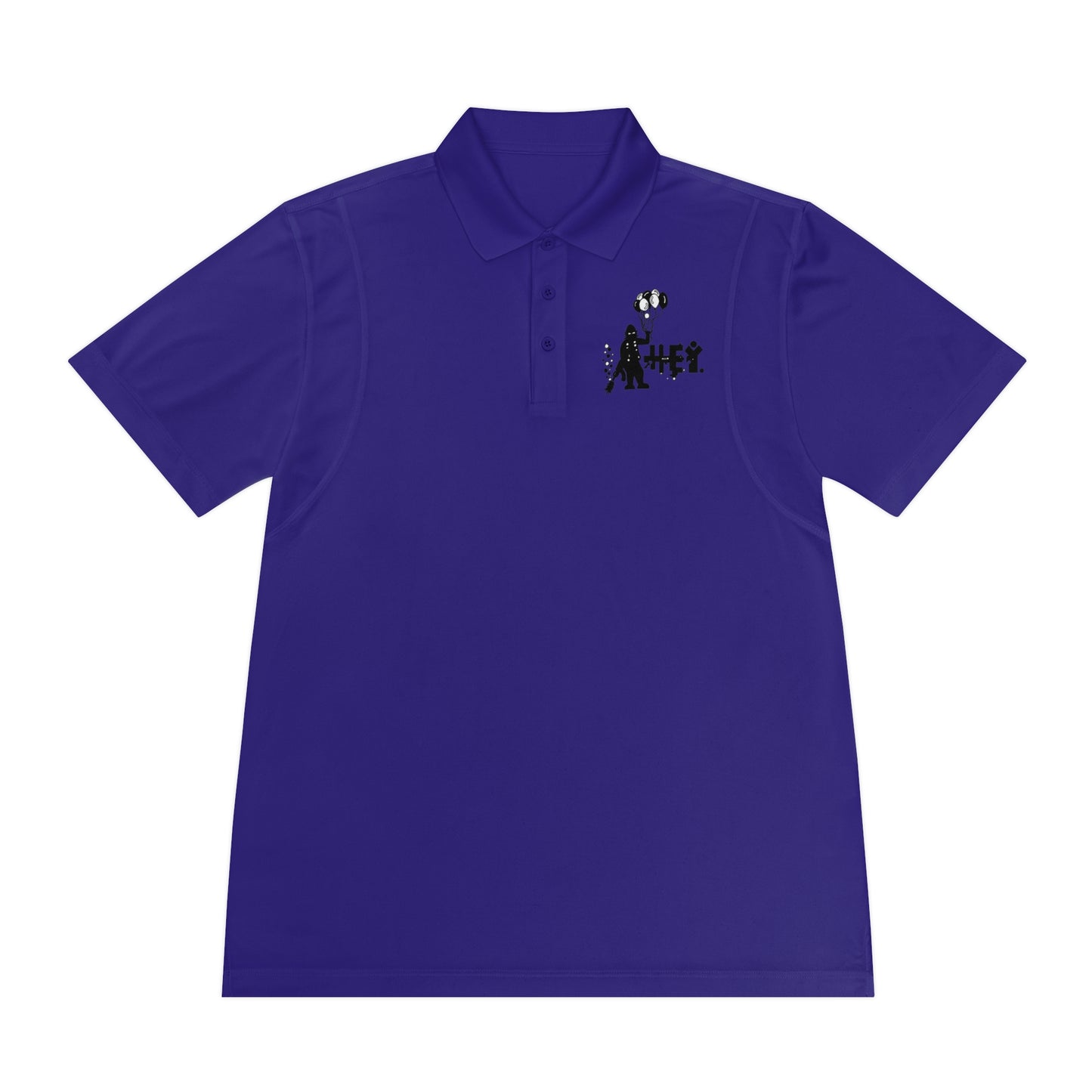 "Hey Balloons" Men's Sport Polo Shirt
