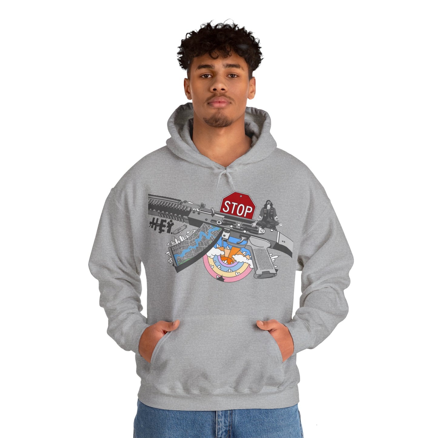 "Just Stop" Unisex Heavy Blend™ Hooded Sweatshirt