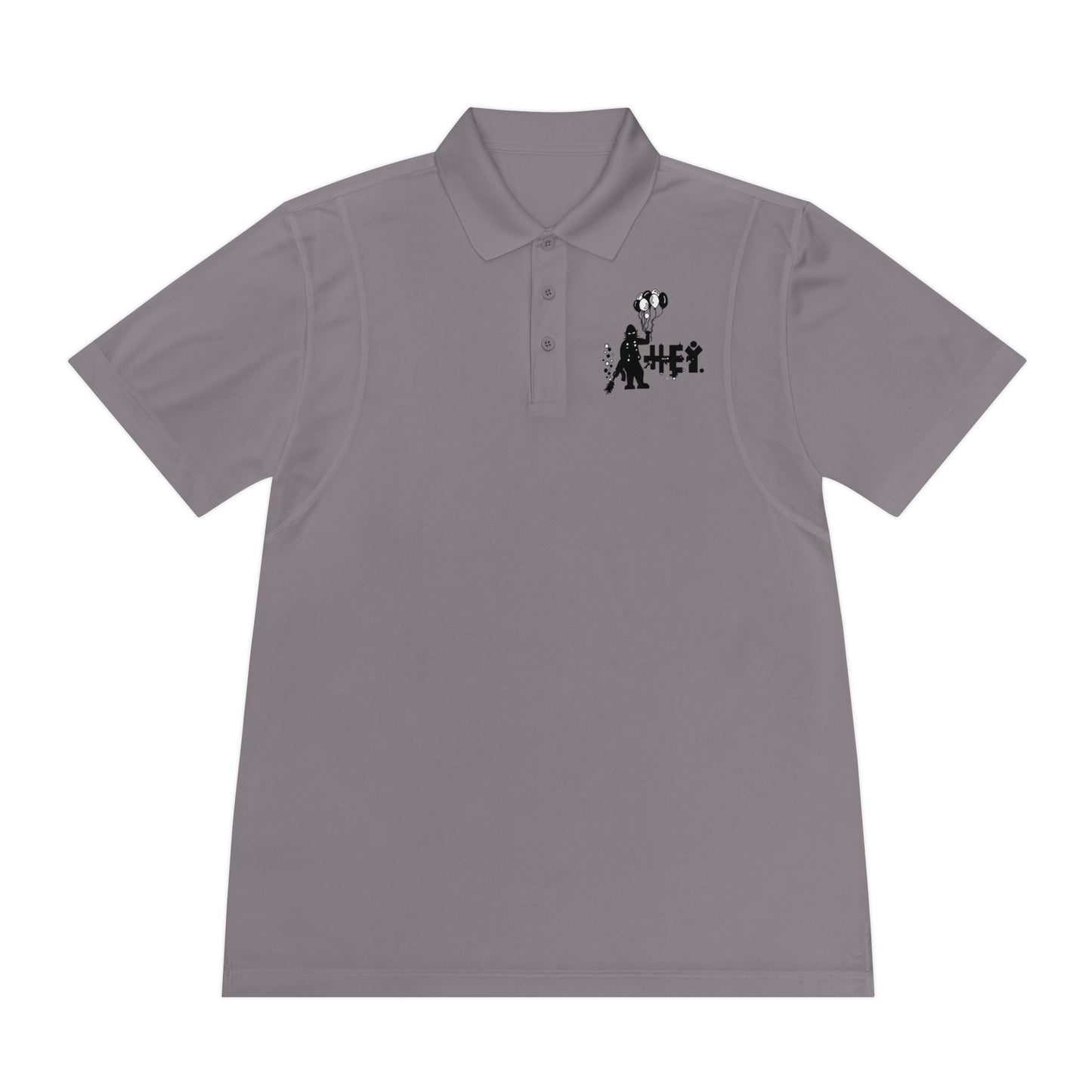 "Hey Balloons" Men's Sport Polo Shirt