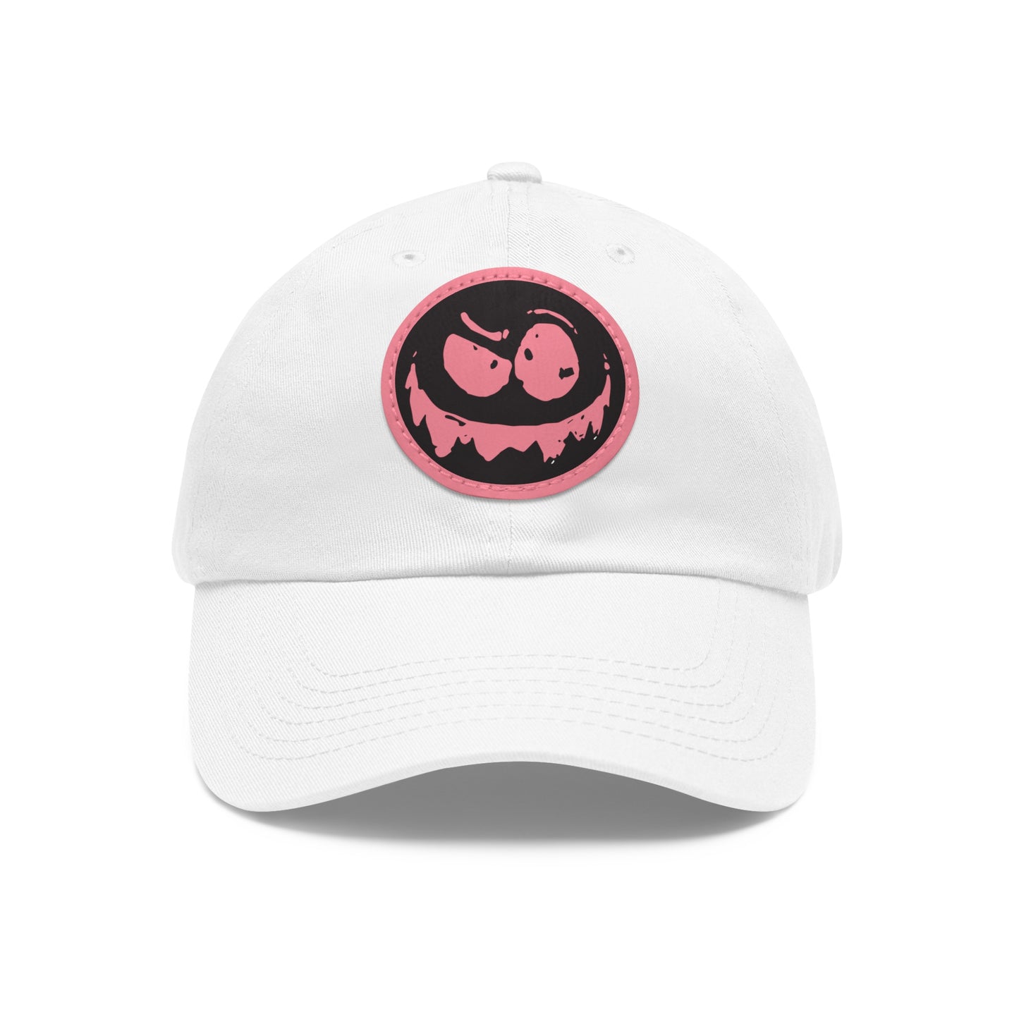 "Twitchy" Dad Hat with Leather Patch (Round)