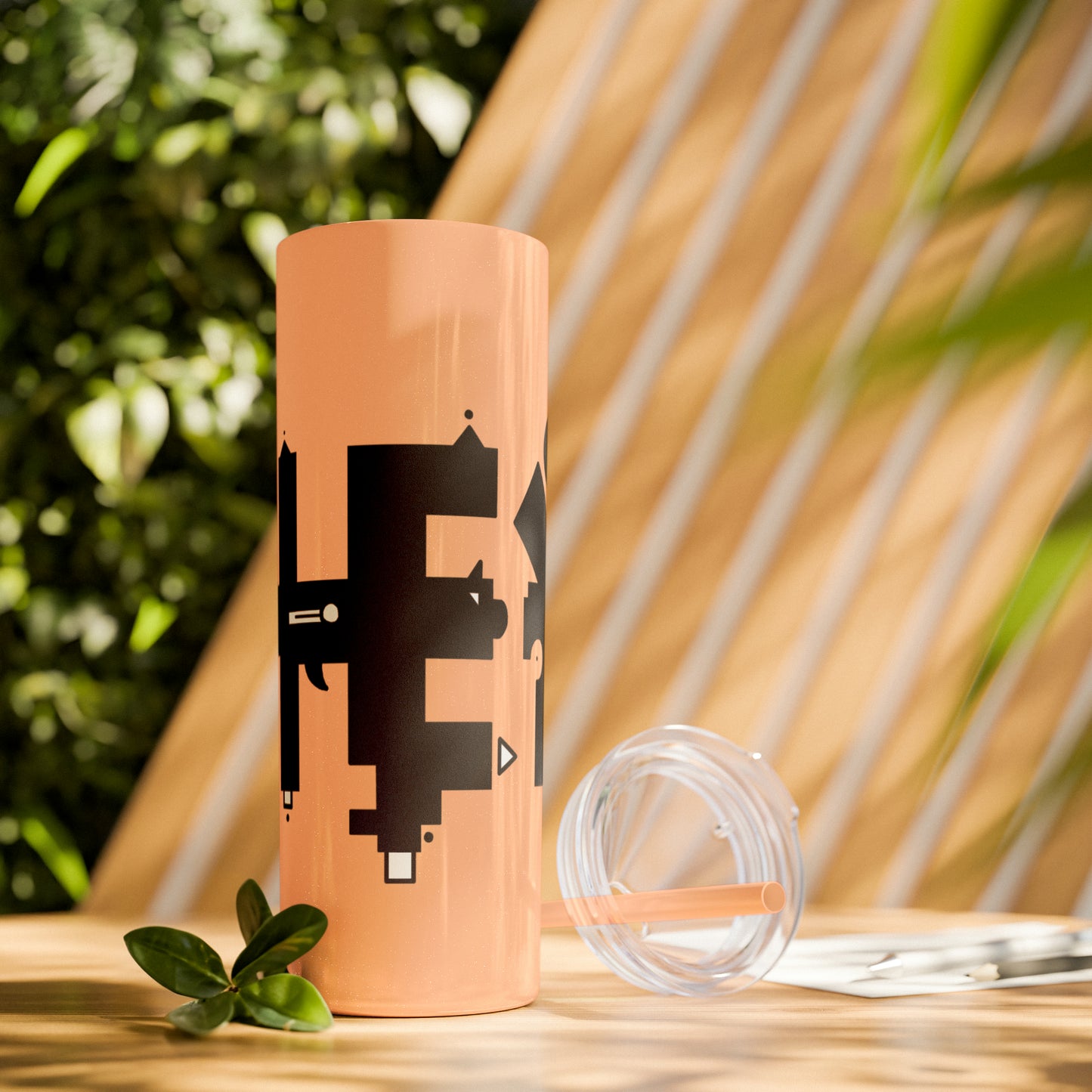Skinny Tumbler with Straw, 20oz