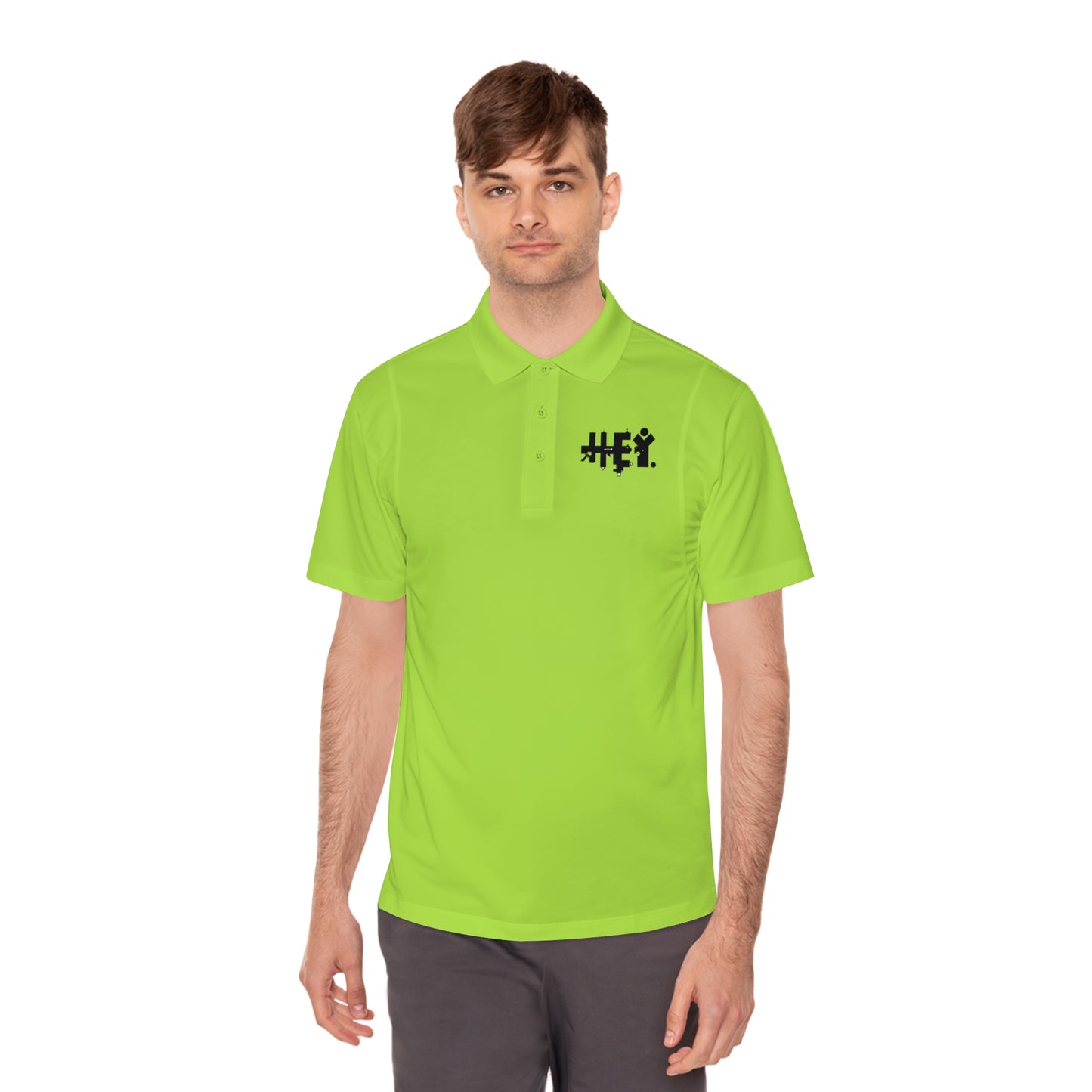 "Hey" Men's Sport Polo Shirt