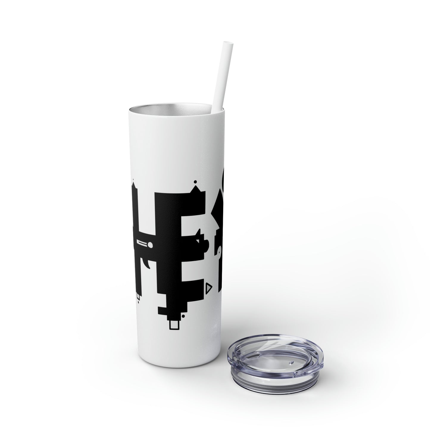 Skinny Tumbler with Straw, 20oz