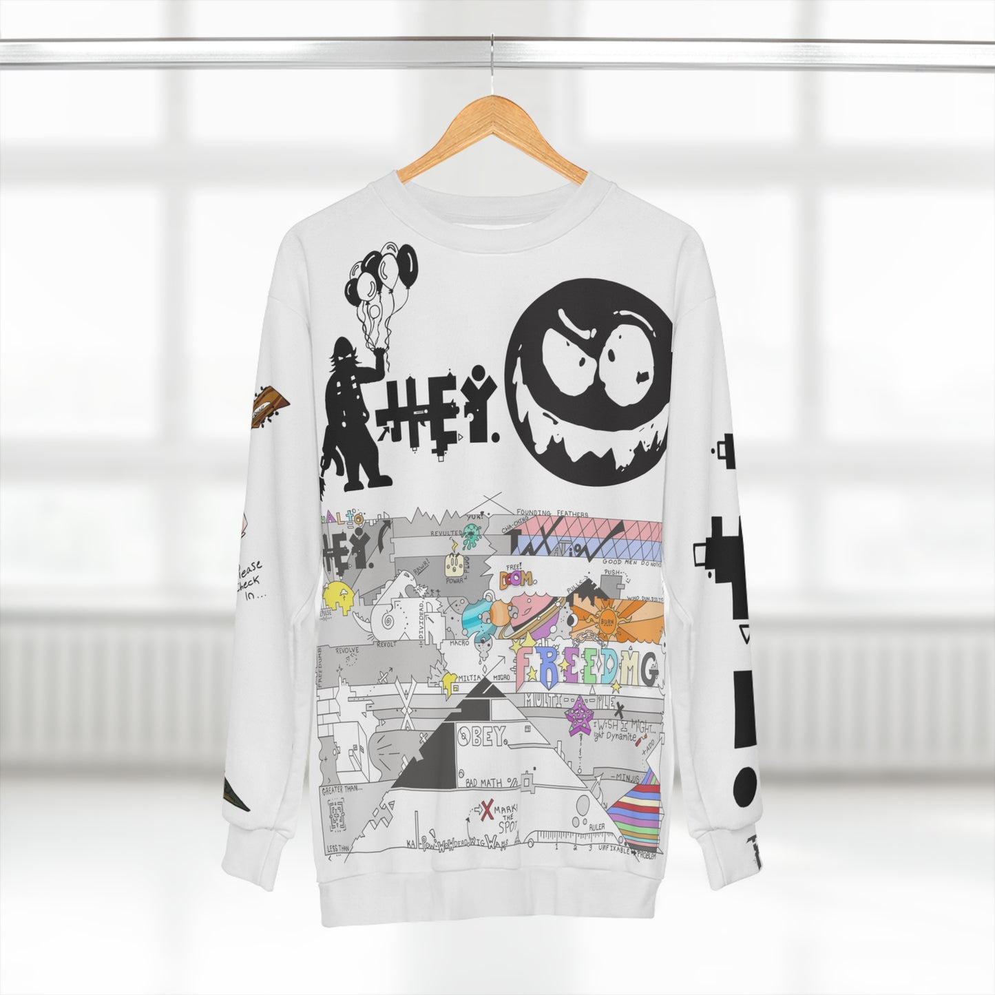 The Ultimate Hey. Battle Armor - Unisex Sweatshirt (AOP)