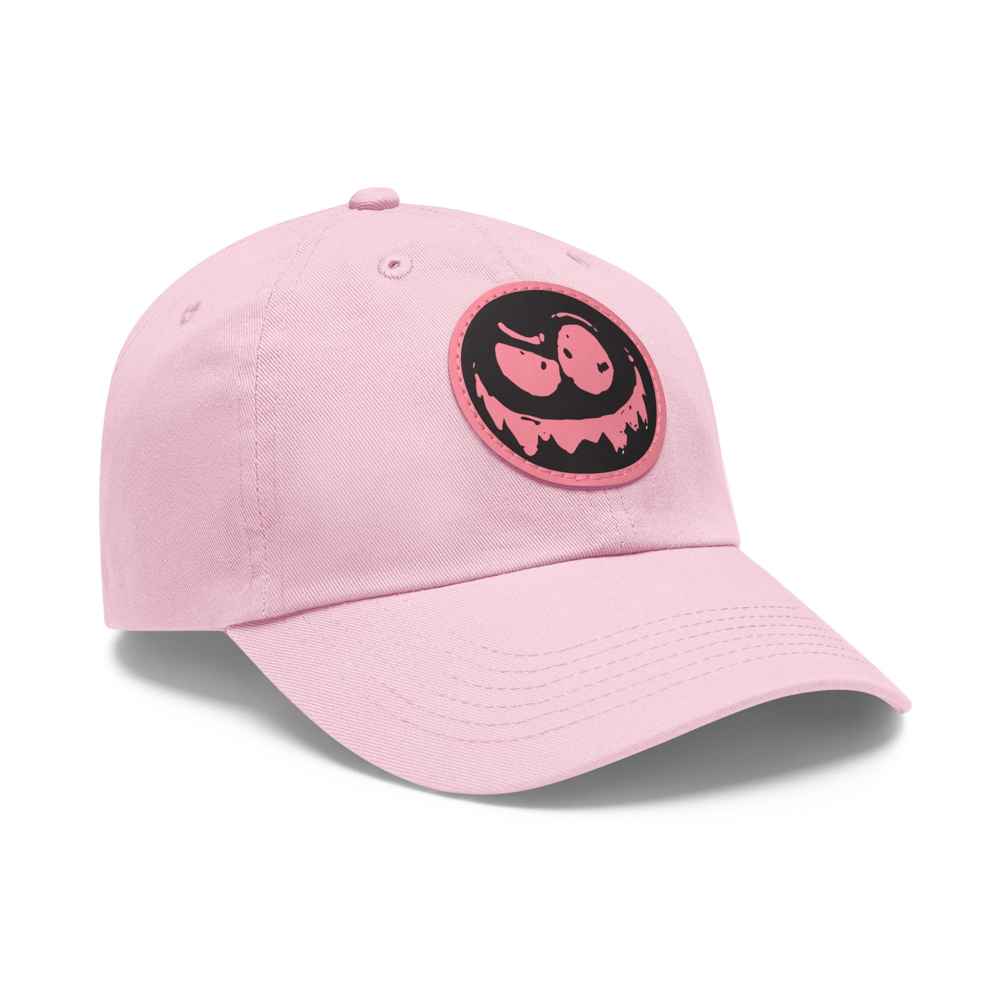 "Twitchy" Dad Hat with Leather Patch (Round)