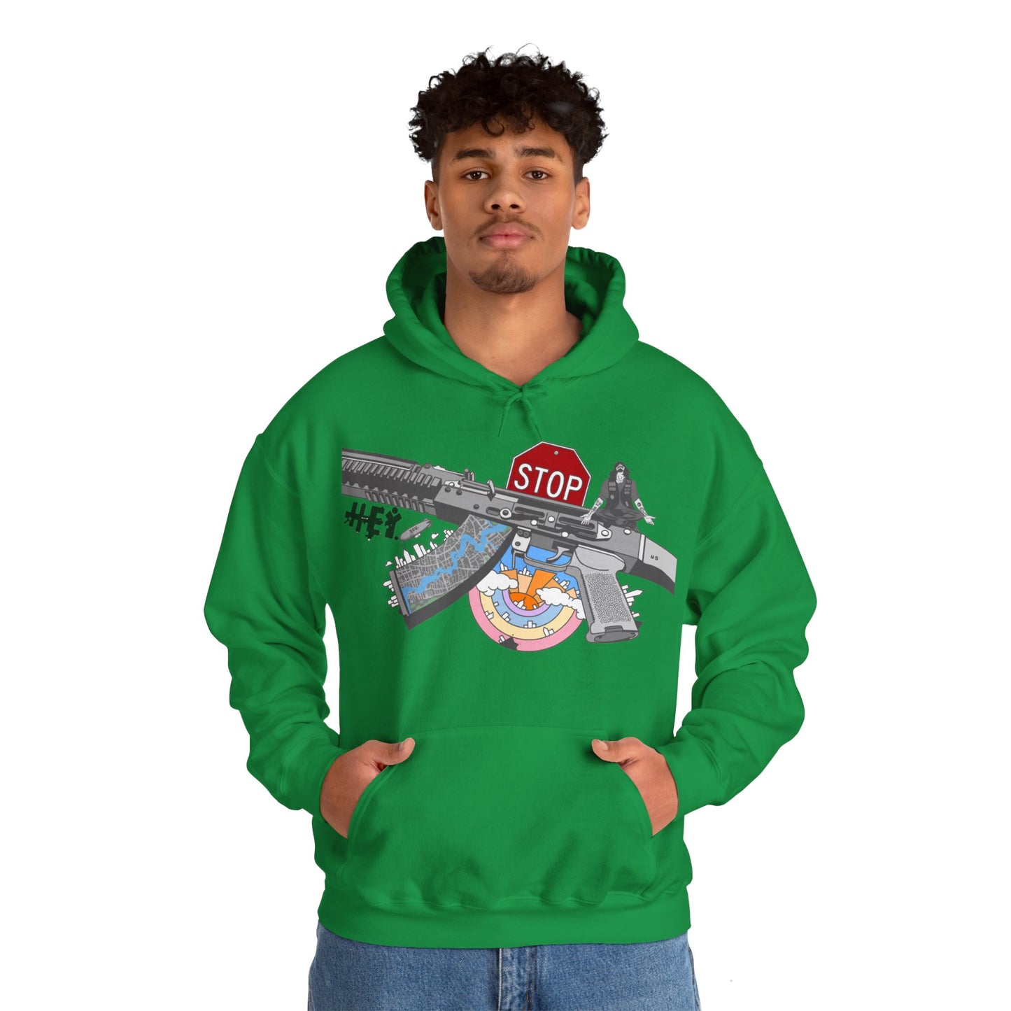 "Just Stop" Unisex Heavy Blend™ Hooded Sweatshirt