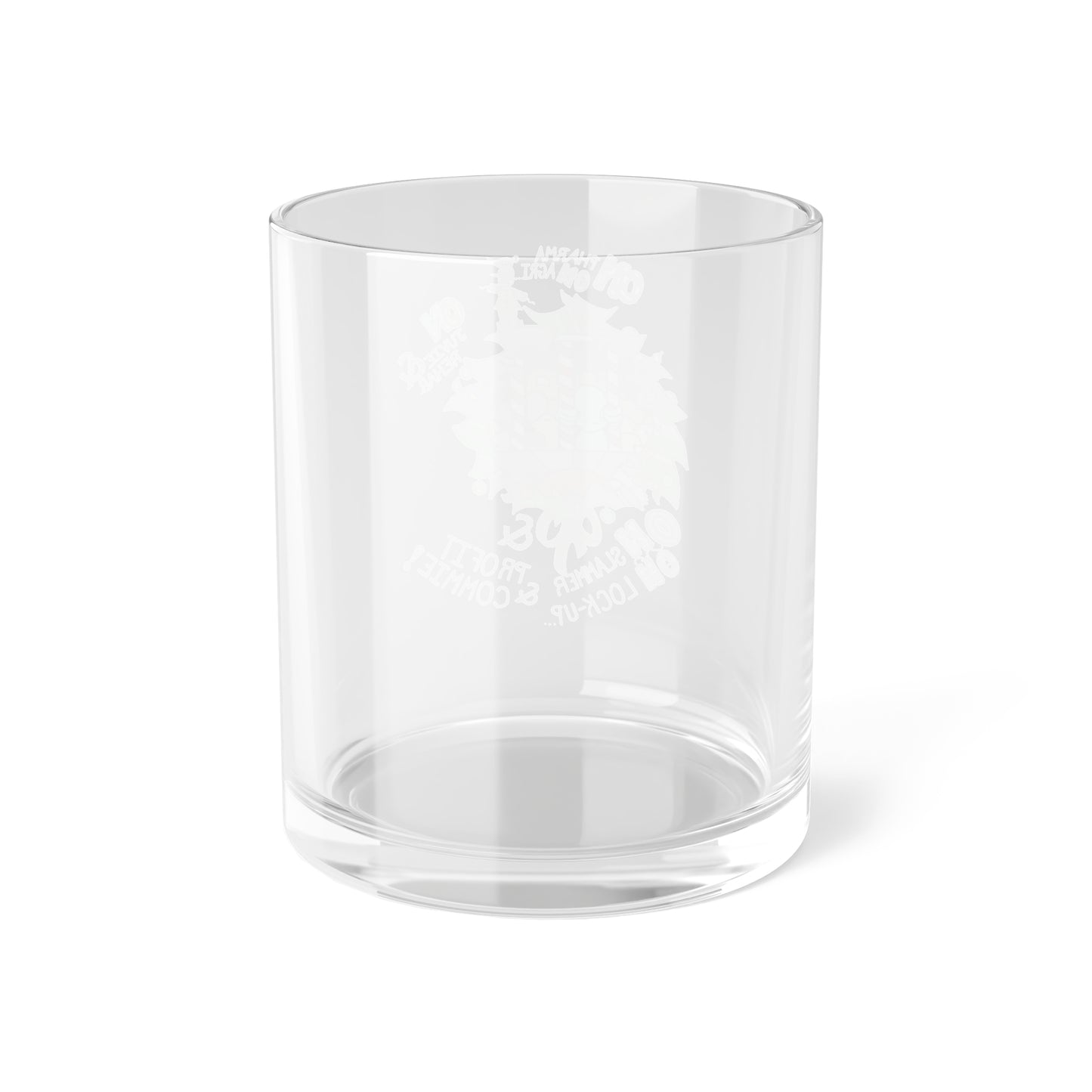 "On Profit! On Commie!" Bar Glass