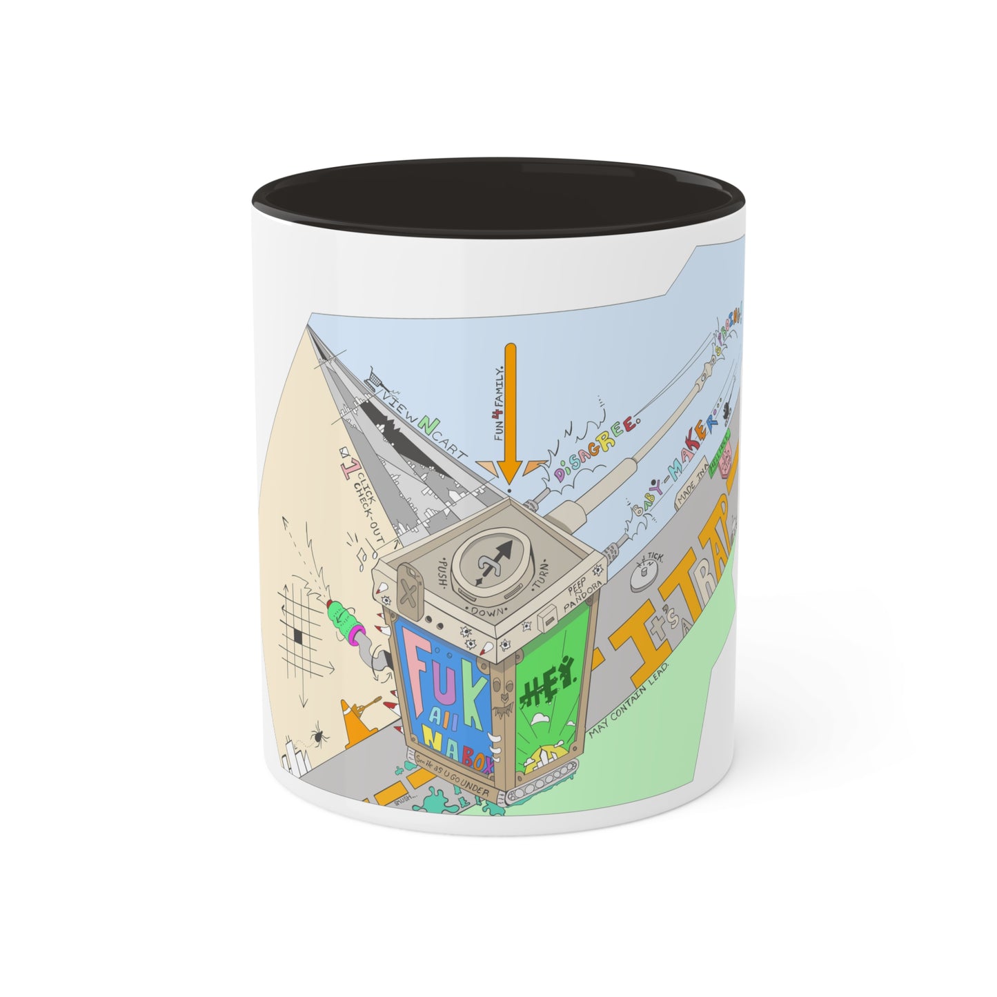 "Baby-Maker" by Sietch Ramshackle Colorful Mugs, 11oz