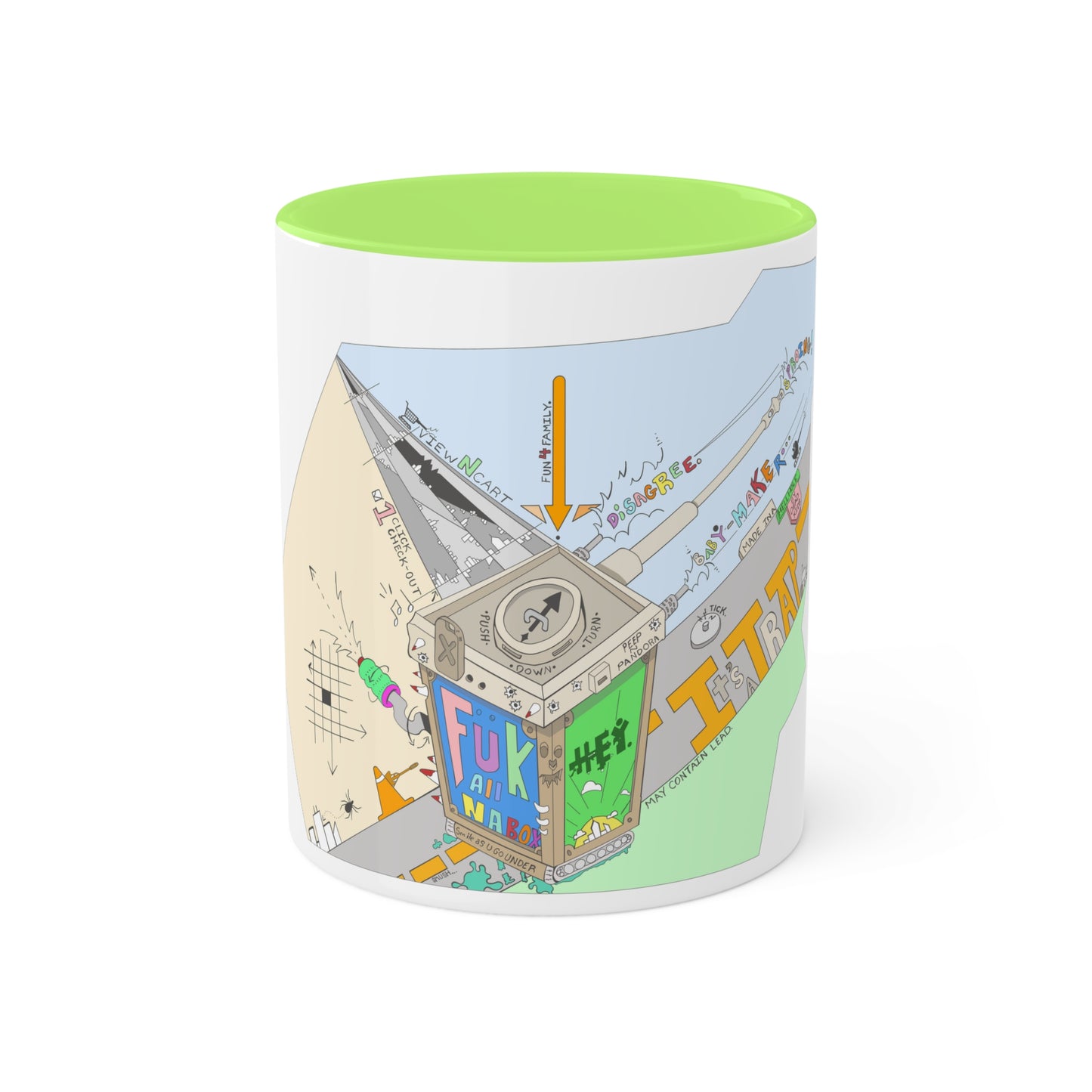 "Baby-Maker" by Sietch Ramshackle Colorful Mugs, 11oz
