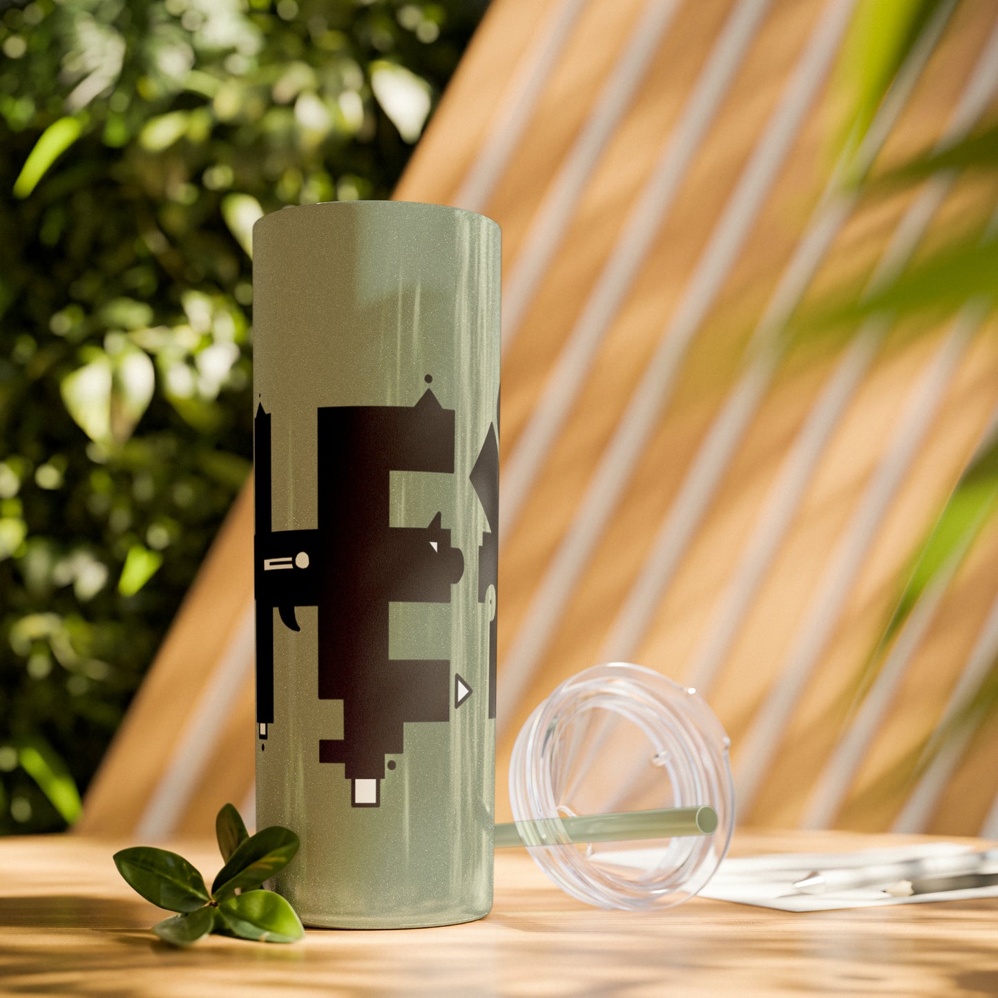 Skinny Tumbler with Straw, 20oz