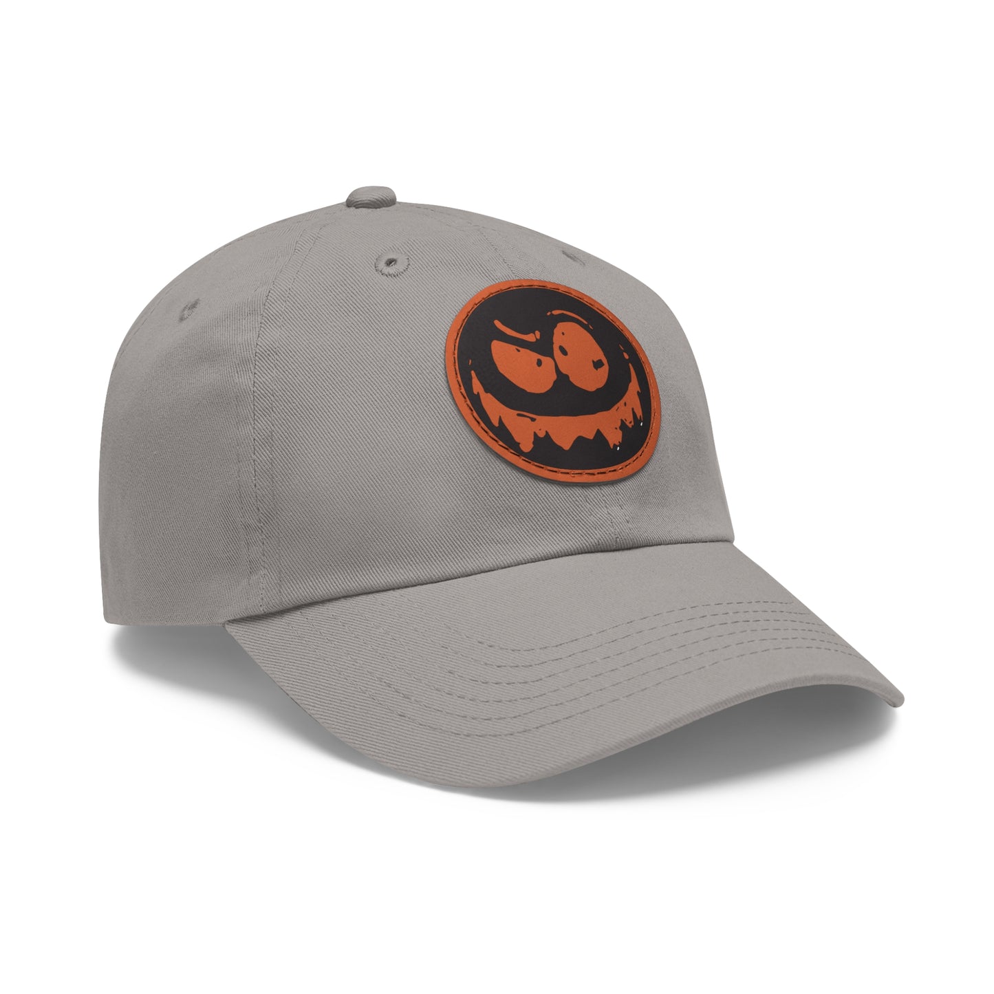 "Twitchy" Dad Hat with Leather Patch (Round)