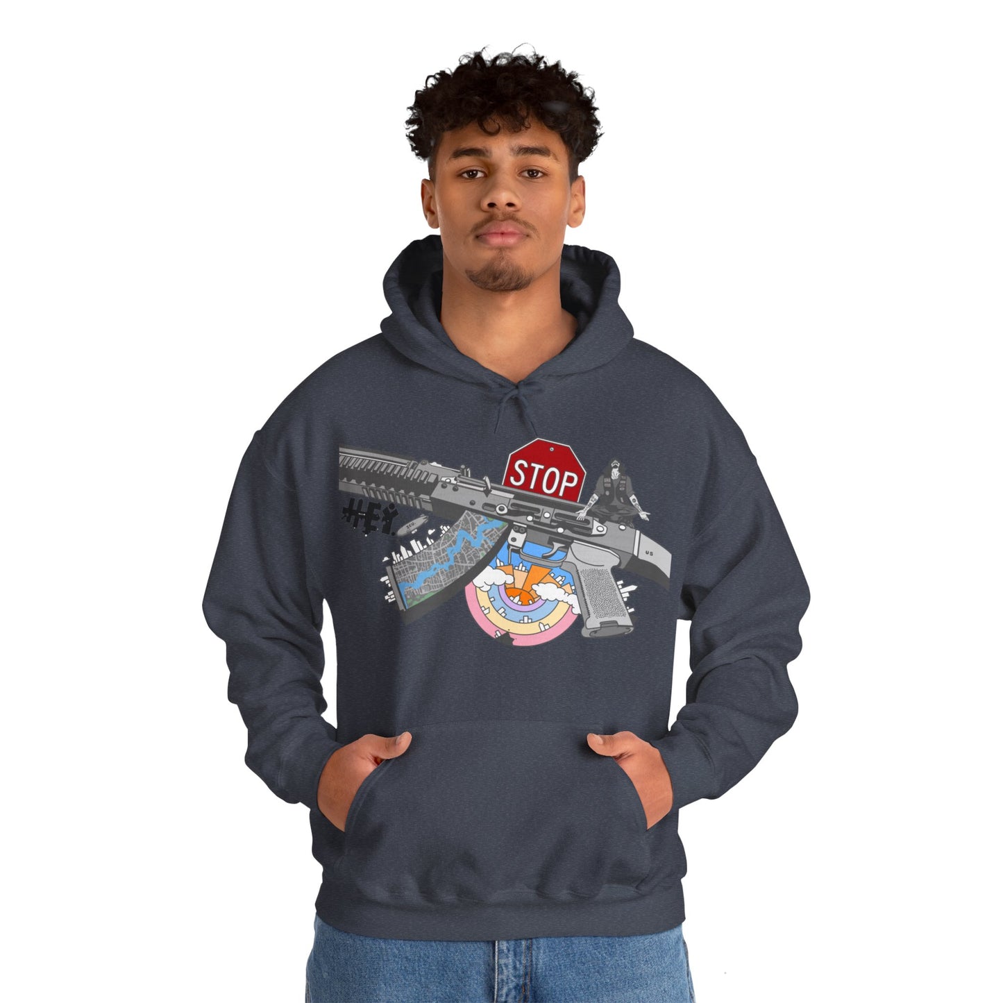 "Just Stop" Unisex Heavy Blend™ Hooded Sweatshirt