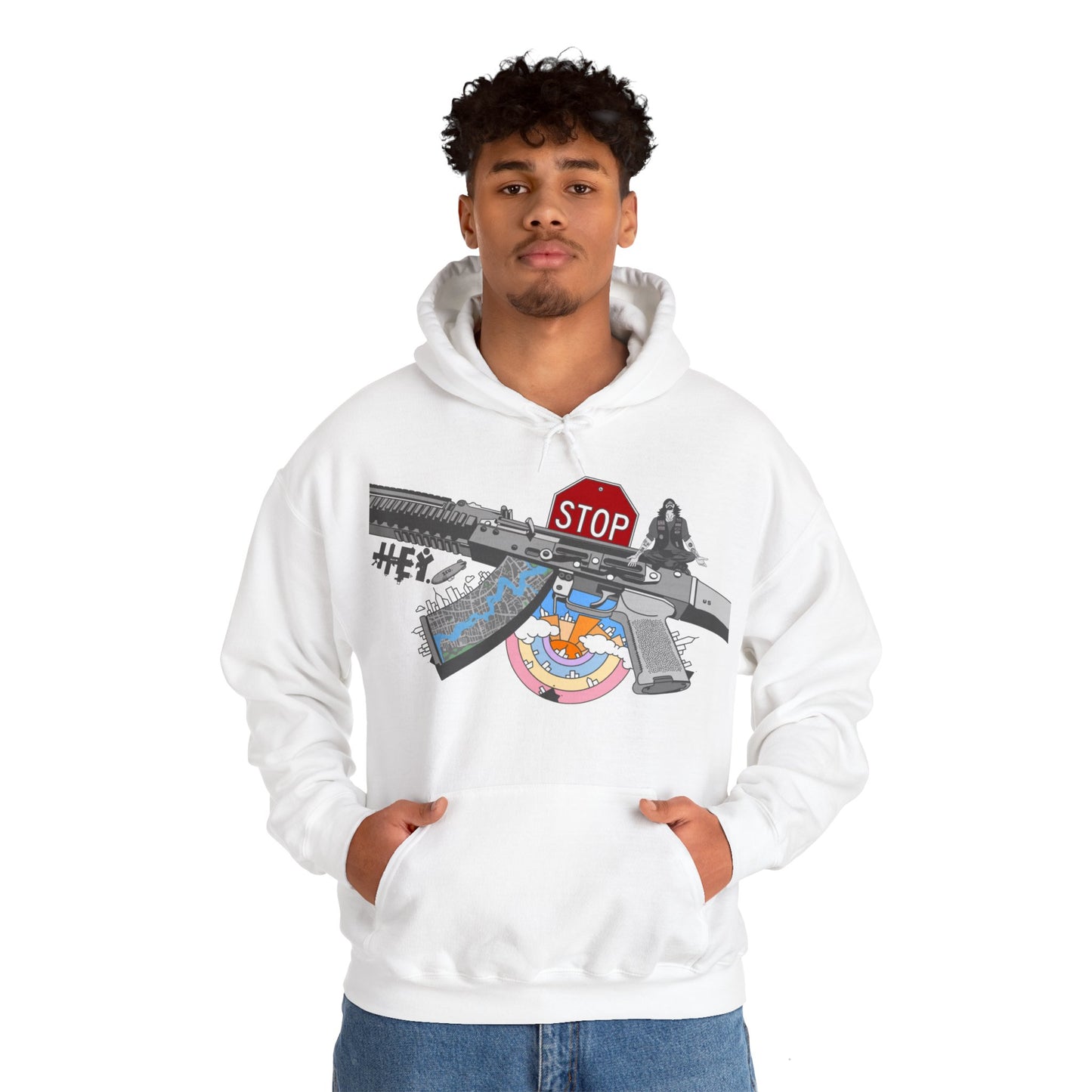 "Just Stop" Unisex Heavy Blend™ Hooded Sweatshirt