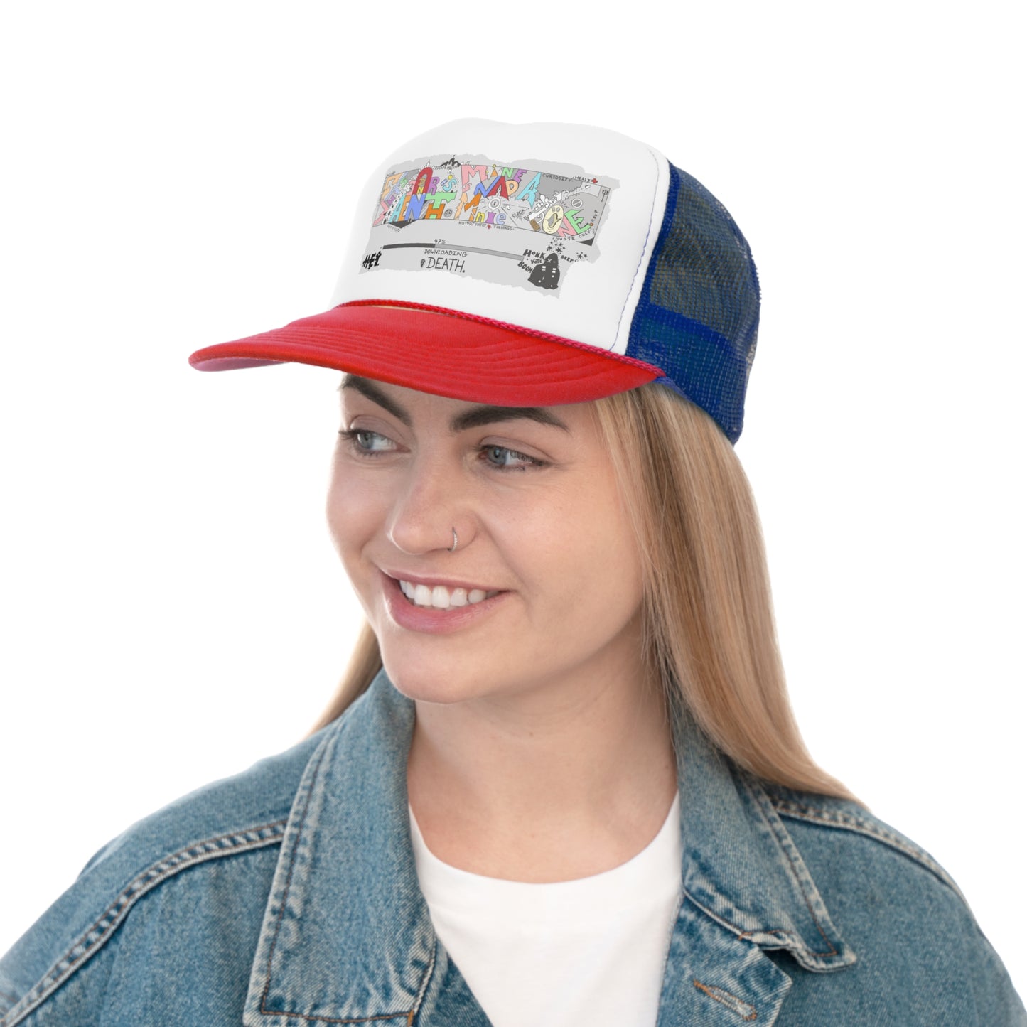 "What's Underneath Is Mine And Mine Alone" Trucker Caps