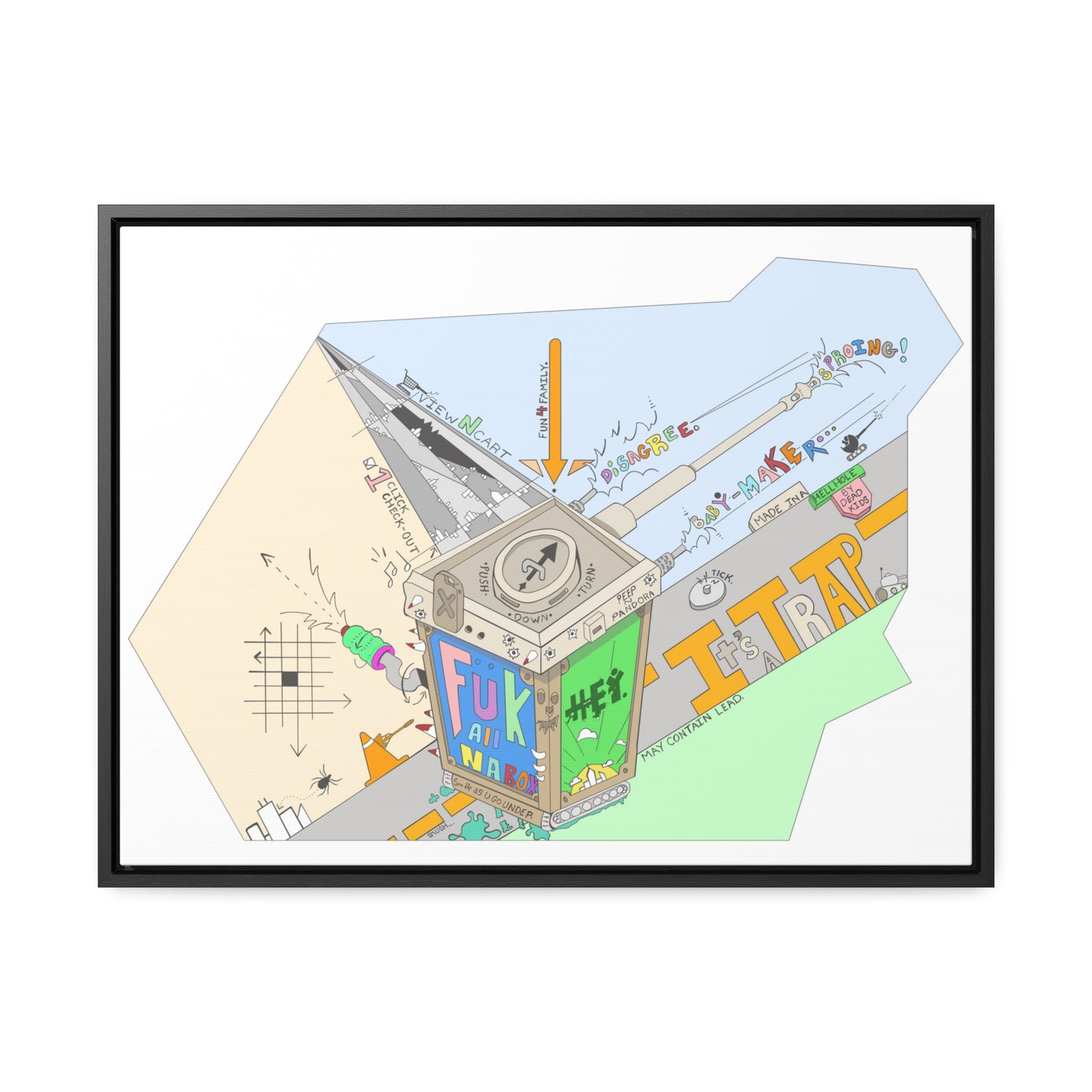 "Baby-Maker" by Sietch Ramshackle Gallery Canvas Wraps, Horizontal Frame