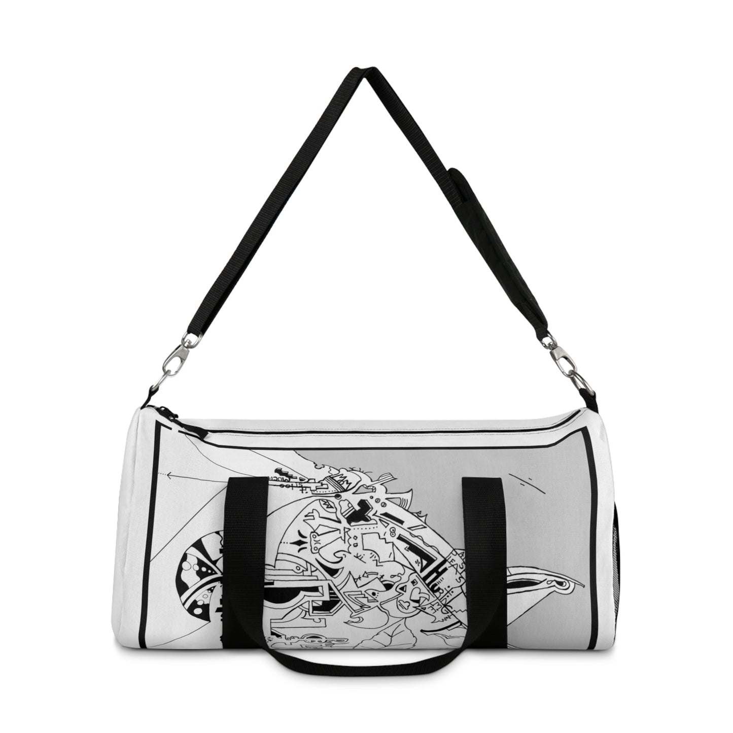 "Lunch Break In My Machine Gun Nest" by Jon Donovan Duffel Bag