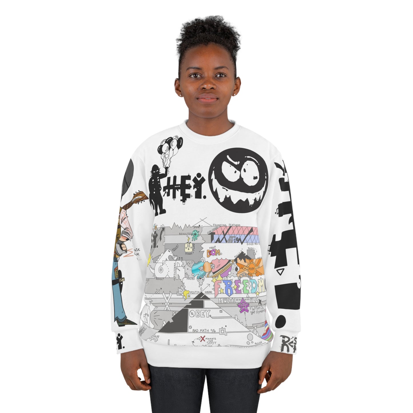 The Ultimate Hey. Battle Armor - Unisex Sweatshirt (AOP)