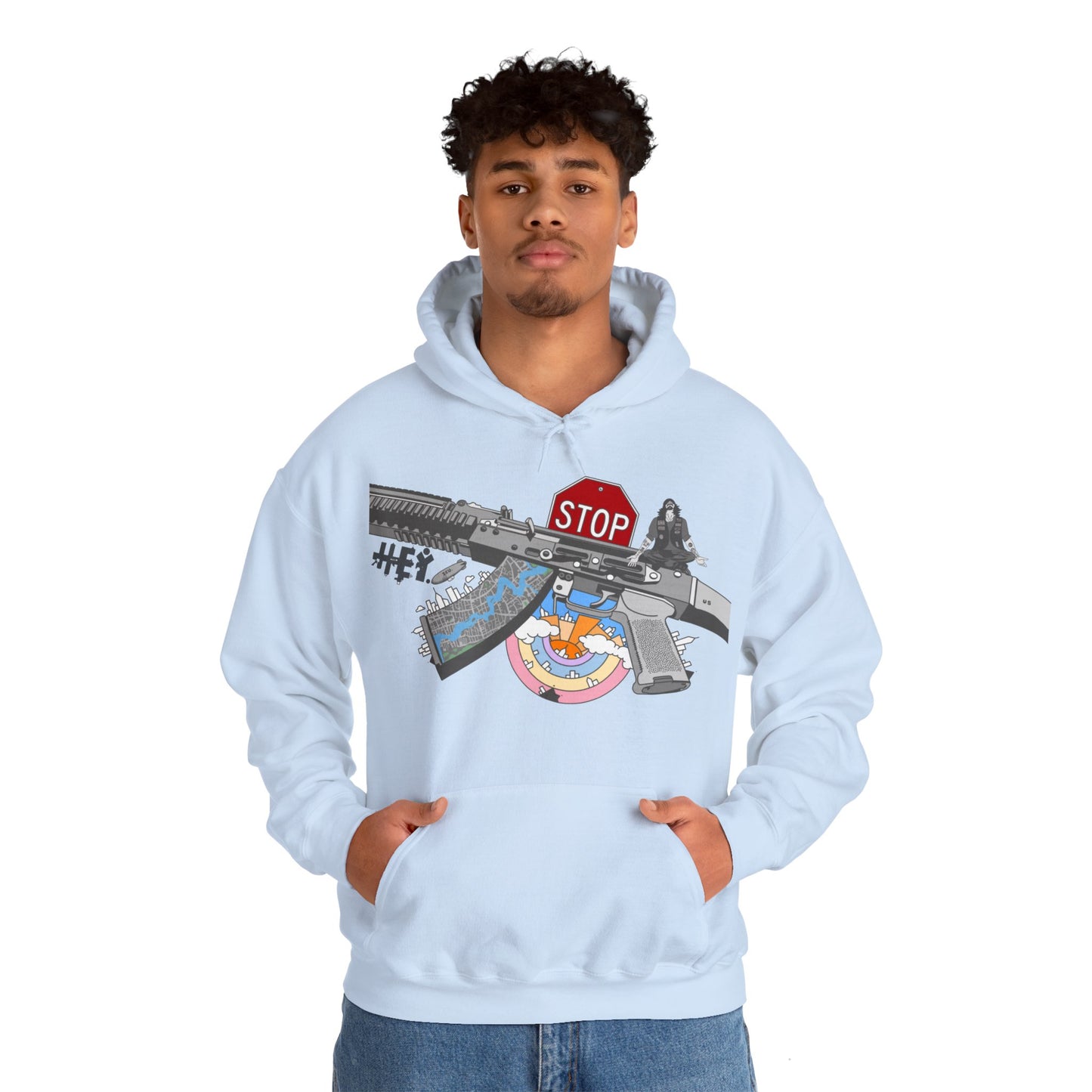 "Just Stop" Unisex Heavy Blend™ Hooded Sweatshirt