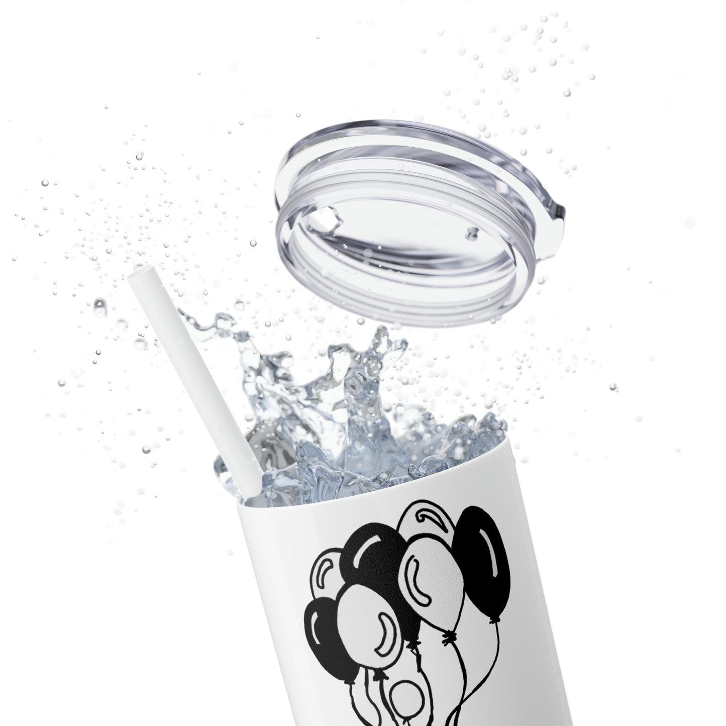 Skinny Tumbler with Straw, 20oz