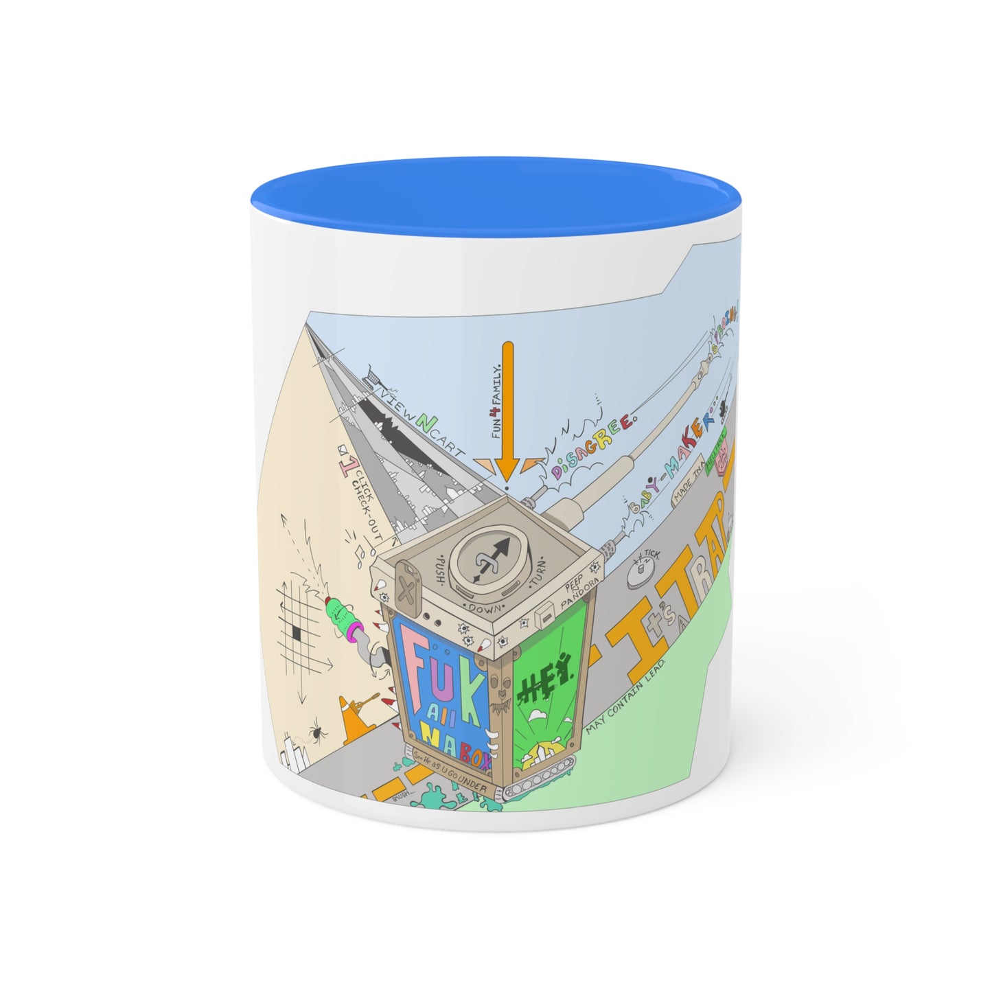 "Baby-Maker" by Sietch Ramshackle Colorful Mugs, 11oz