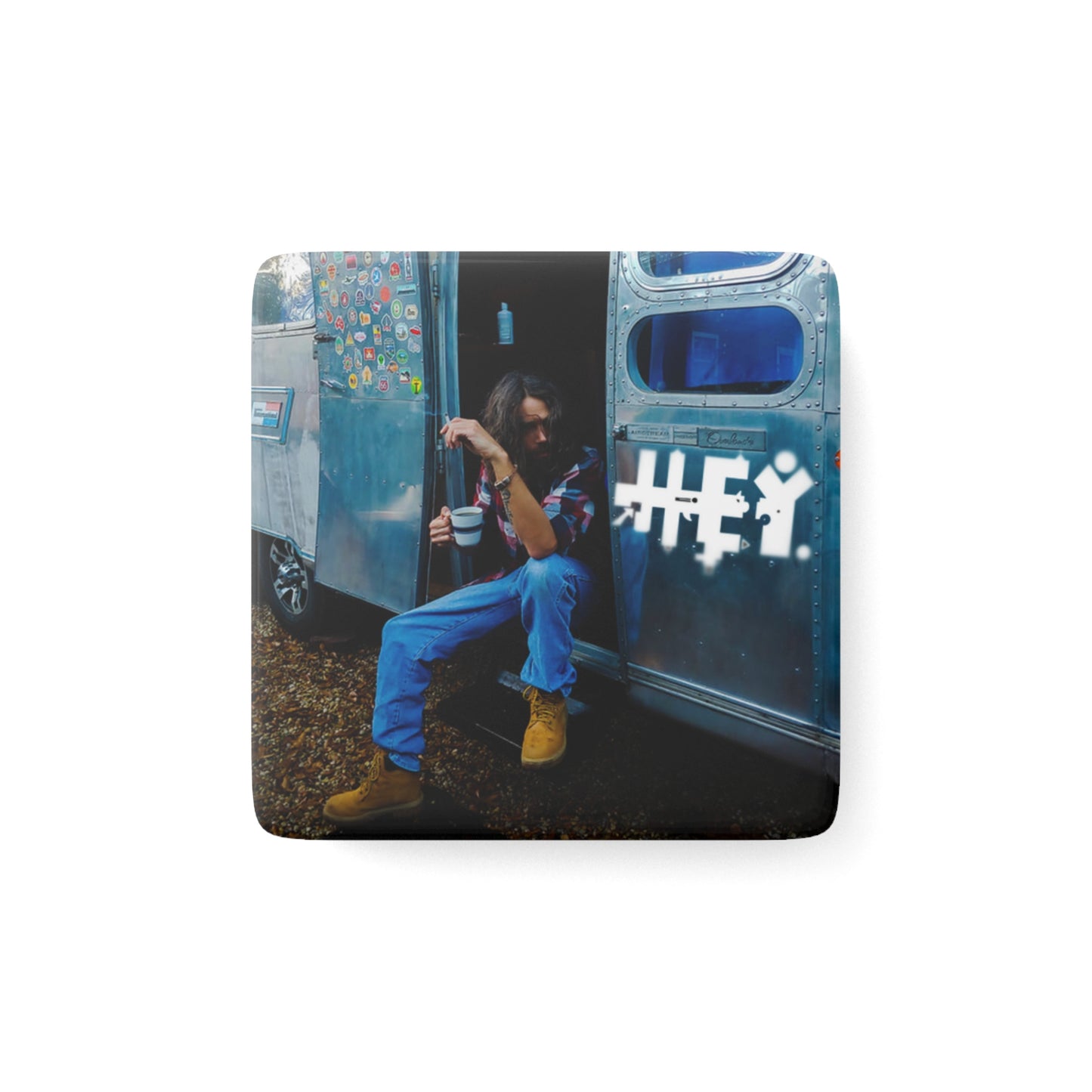 Porcelain Magnet, Square